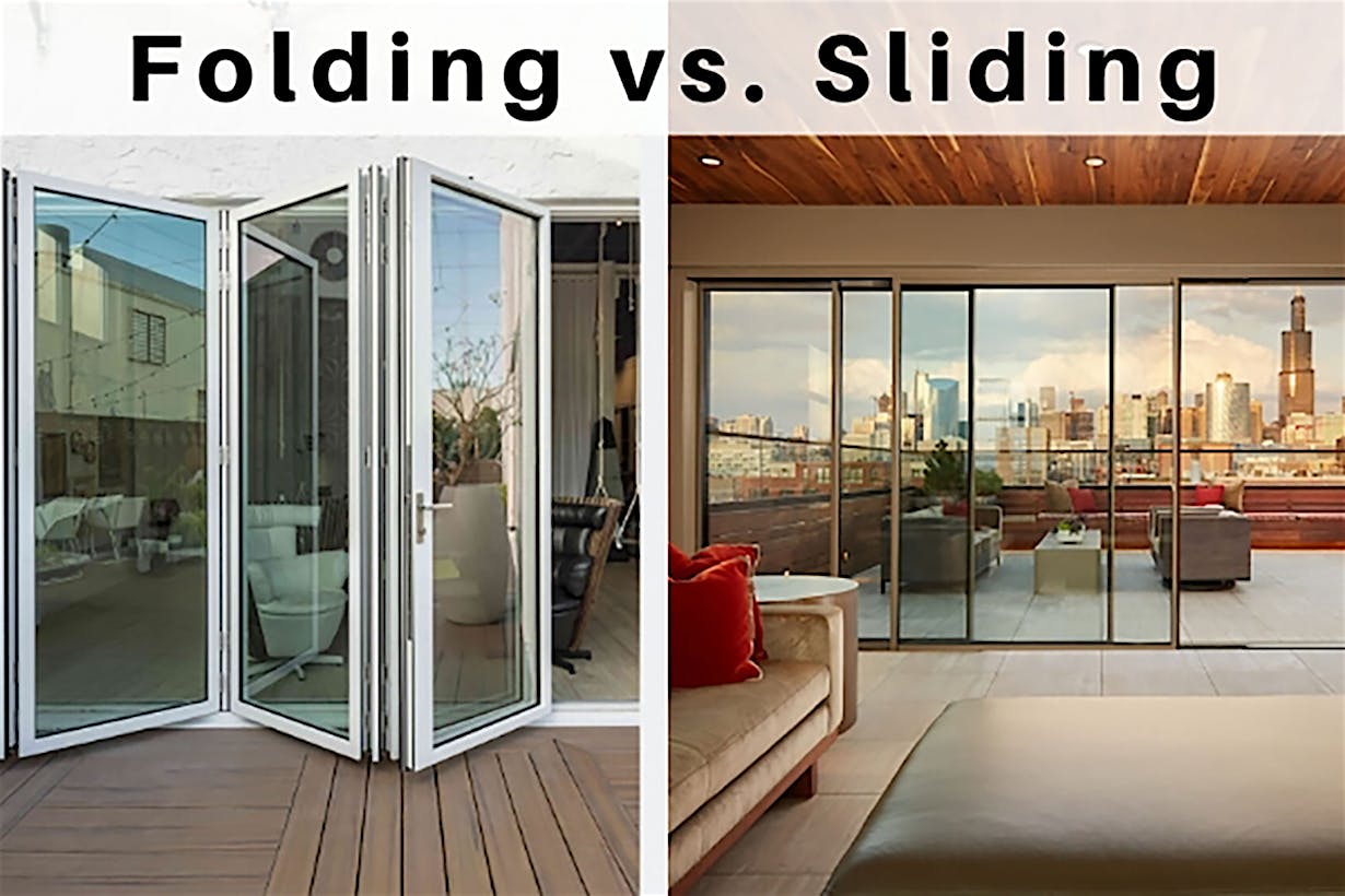 folding vs sliding doors side by side and NanaWall feature benefit comparison
