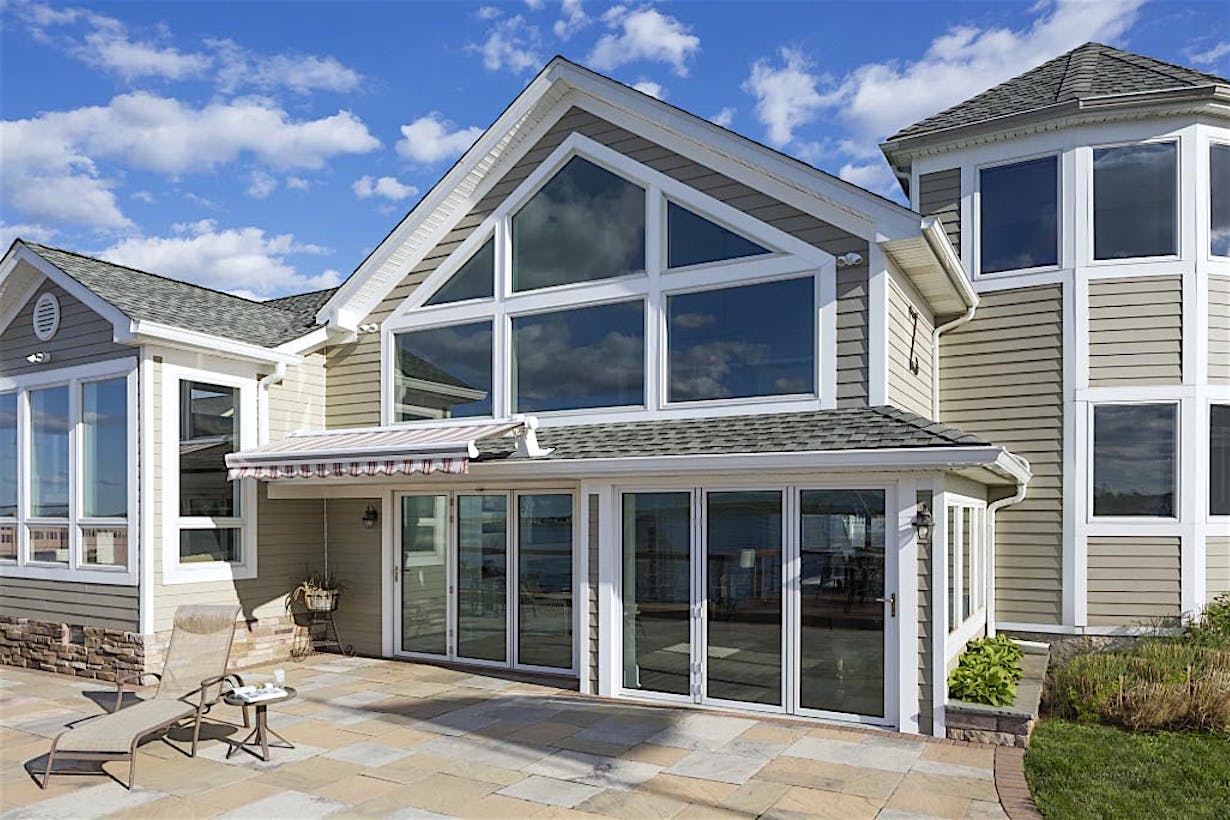 Remodel after the hurricane with two NanaWall hurricane resistant folding glass walls SL73