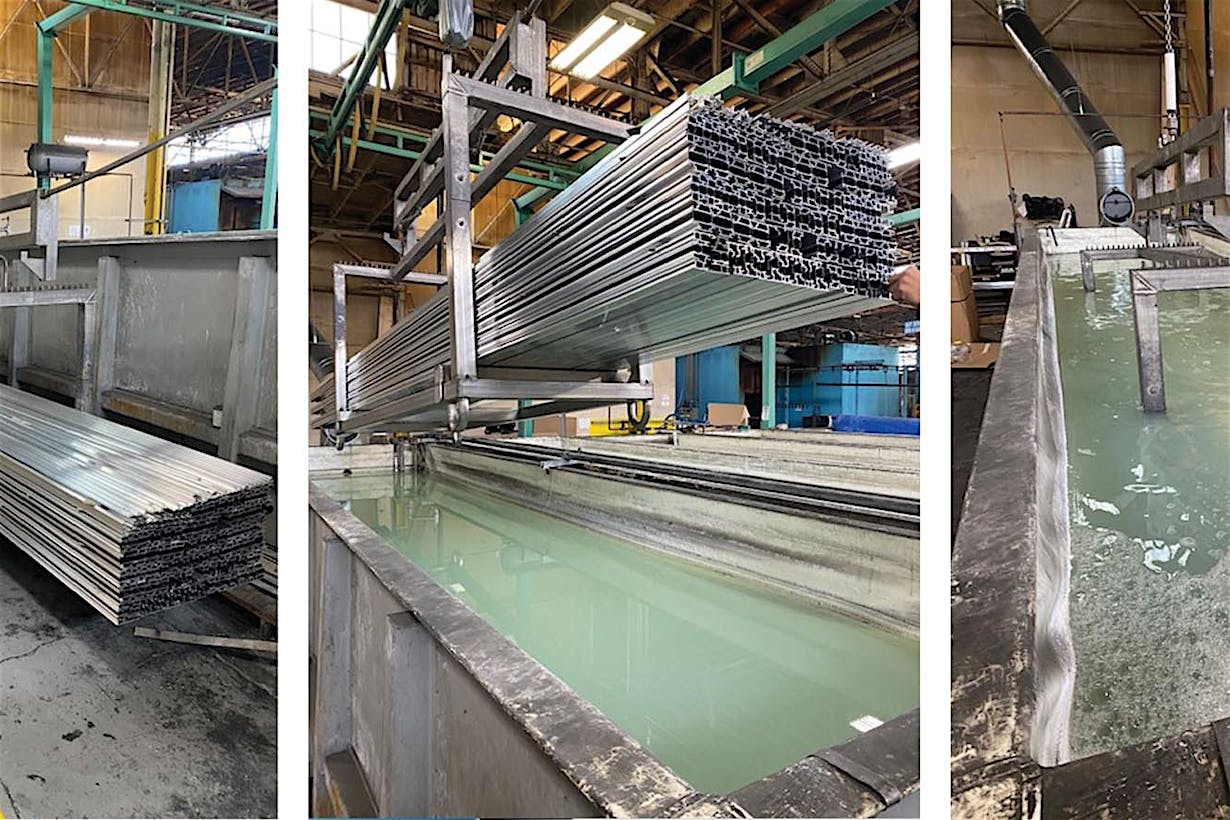 the powder coating process step one