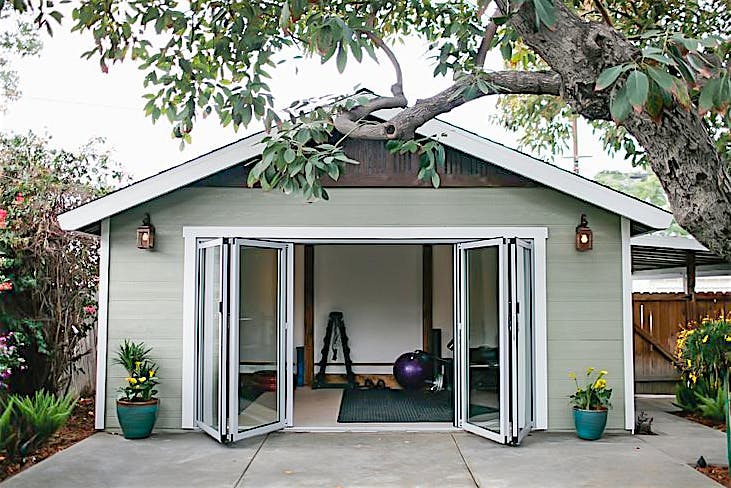 accessory dwelling units for home gym with garage renovation