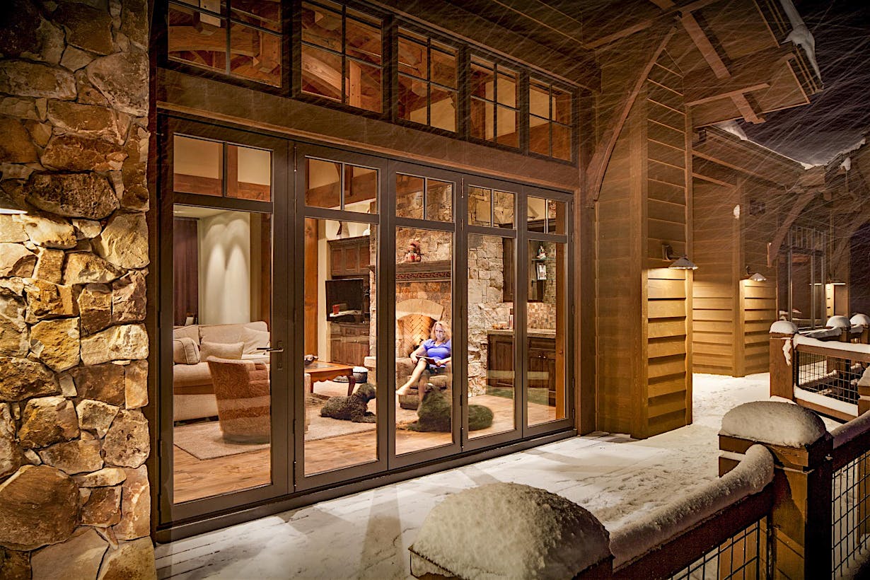 weather-performing NanaWall moveable glass doors