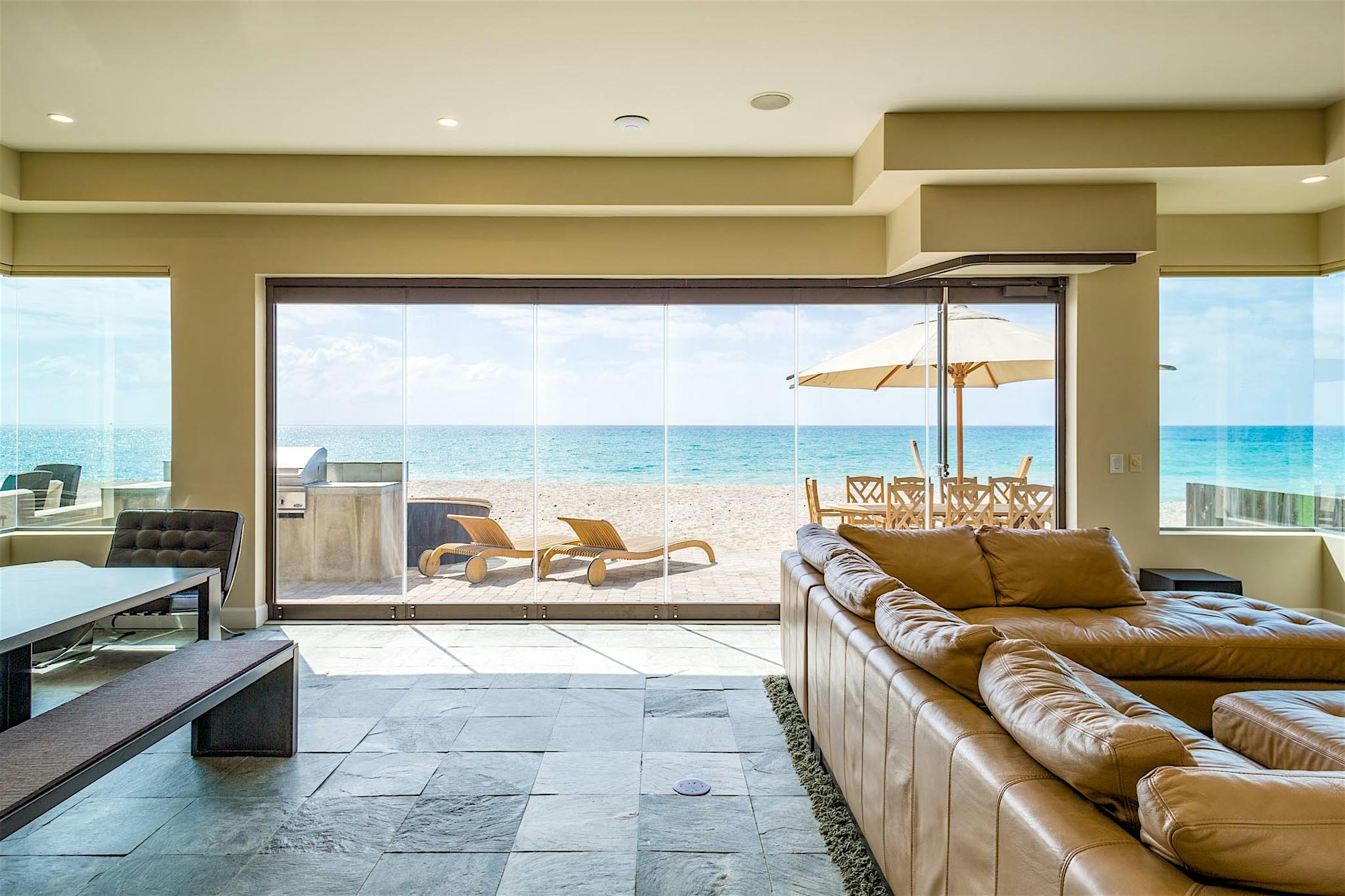 frameless exterior moving glass walls