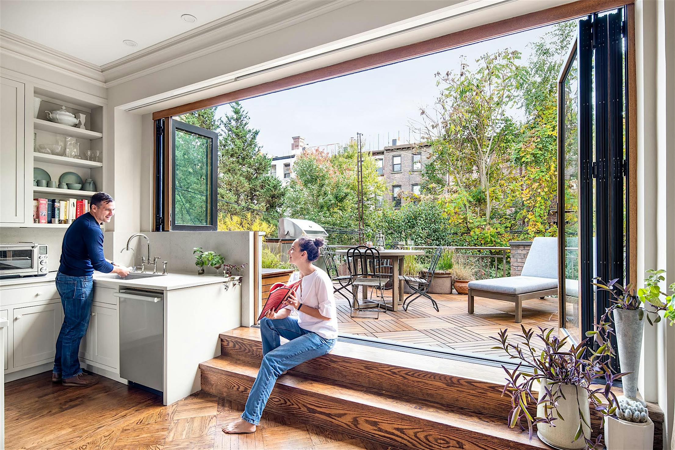 small kitchen renovation for indoor outdoor space