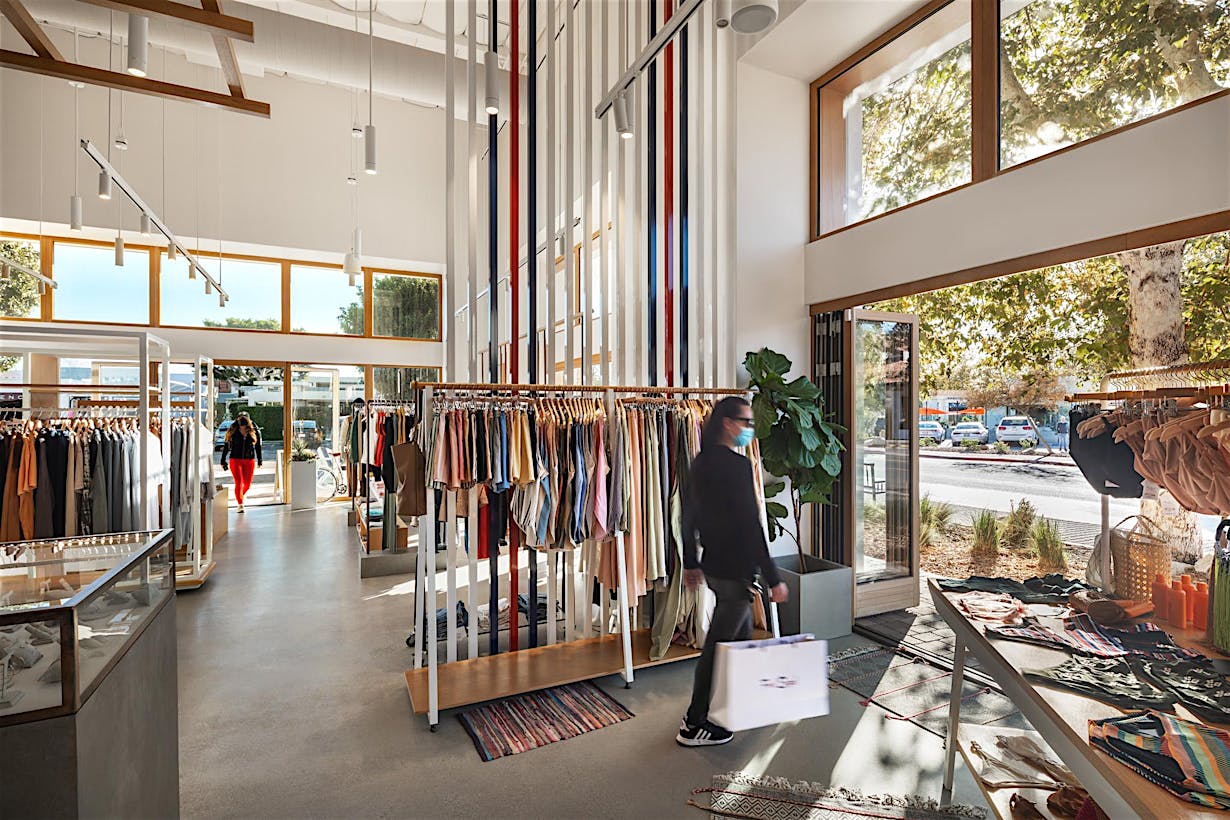 moveable glass storefront post pandemic design