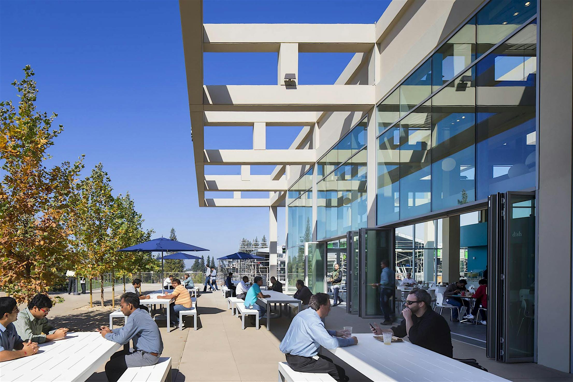 exterior glass wall systems in workplace design