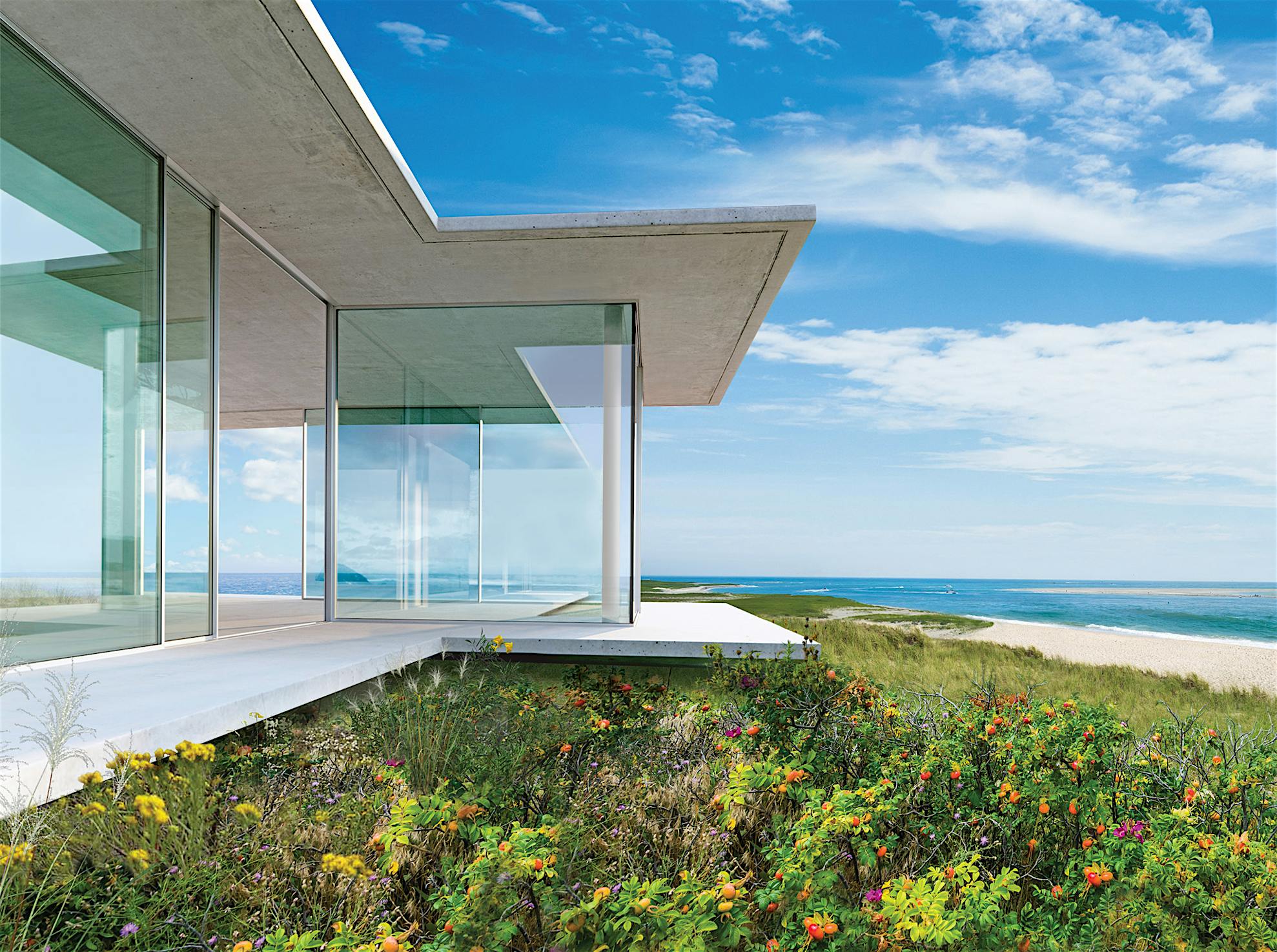 residential glass walls in must see beach house