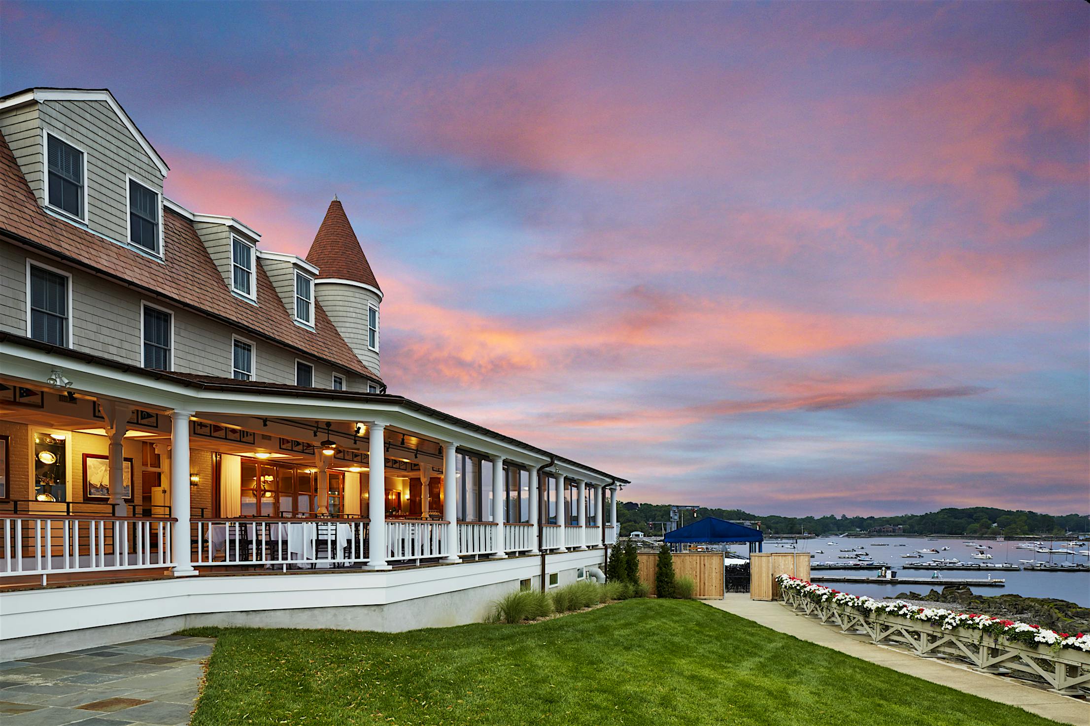 commercial opening glass walls in country clubs