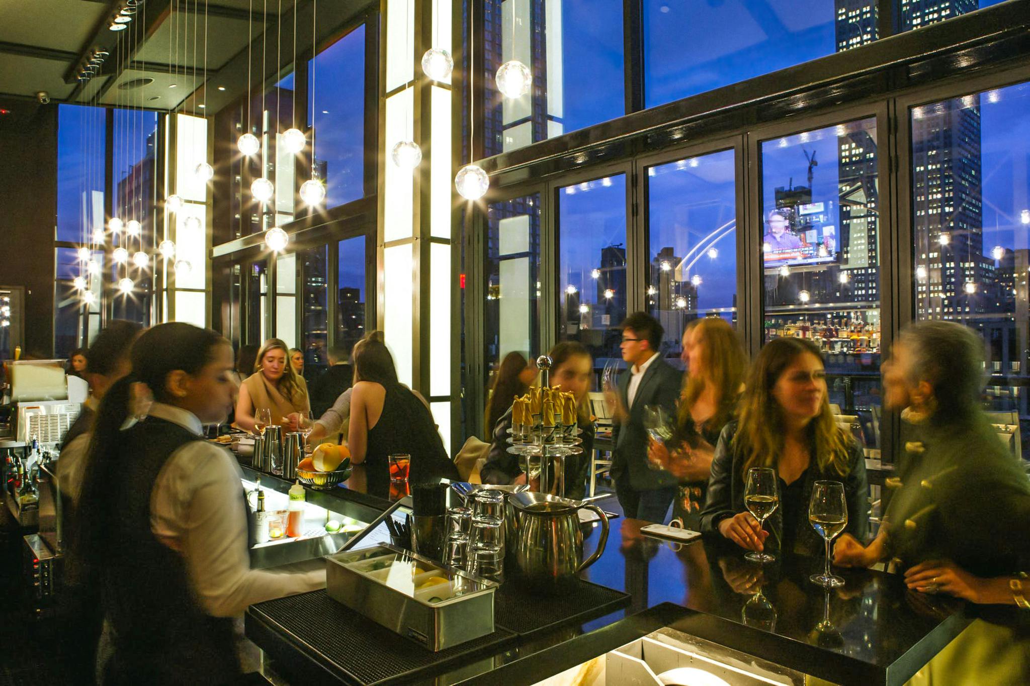 best rooftop bars with commercial glass walls