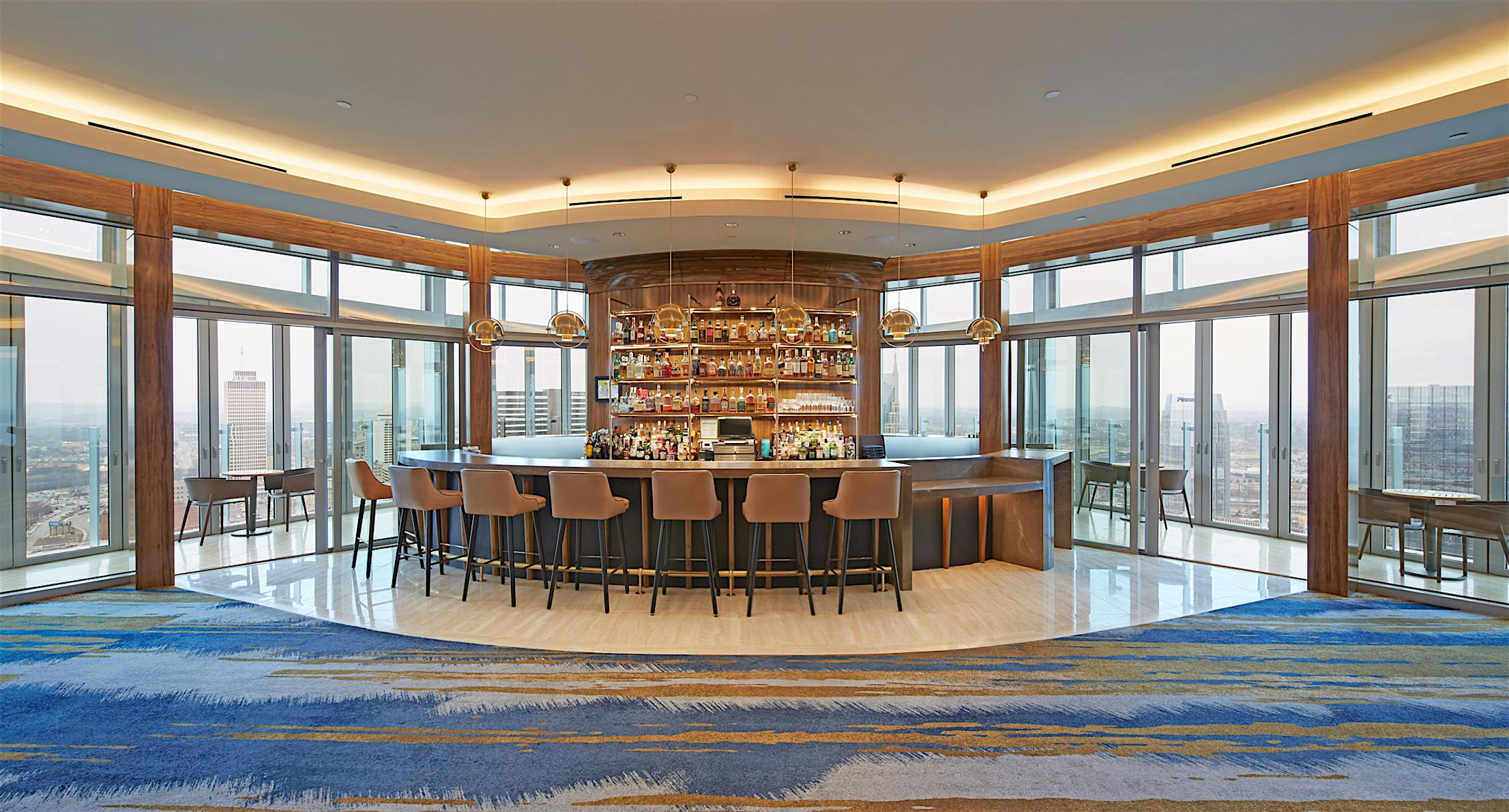 best rooptop bar with commercial glass walls
