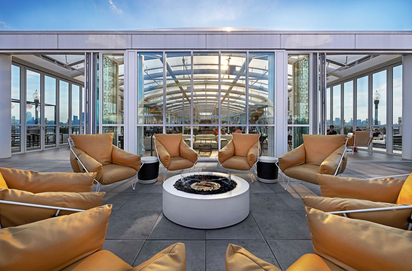 commercial folding glass walls in the best rooftop bars of north america