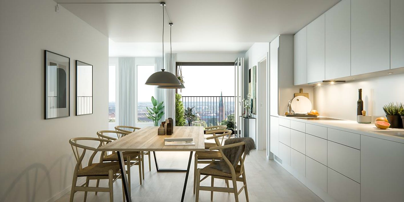 operable bifold doors in residential tower