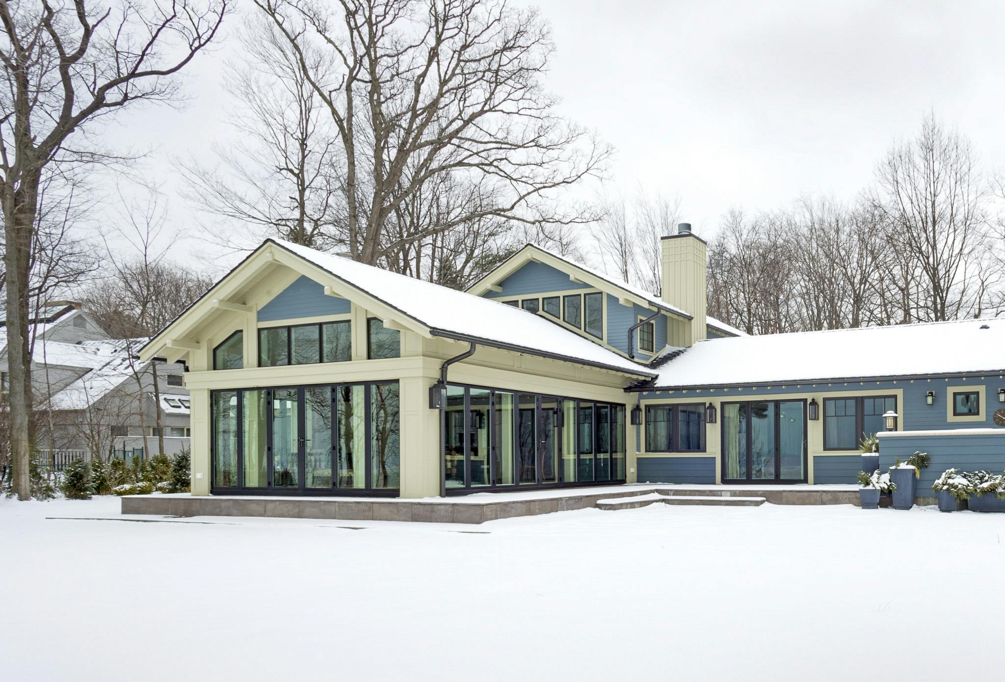 moveable glass doors perform in winter