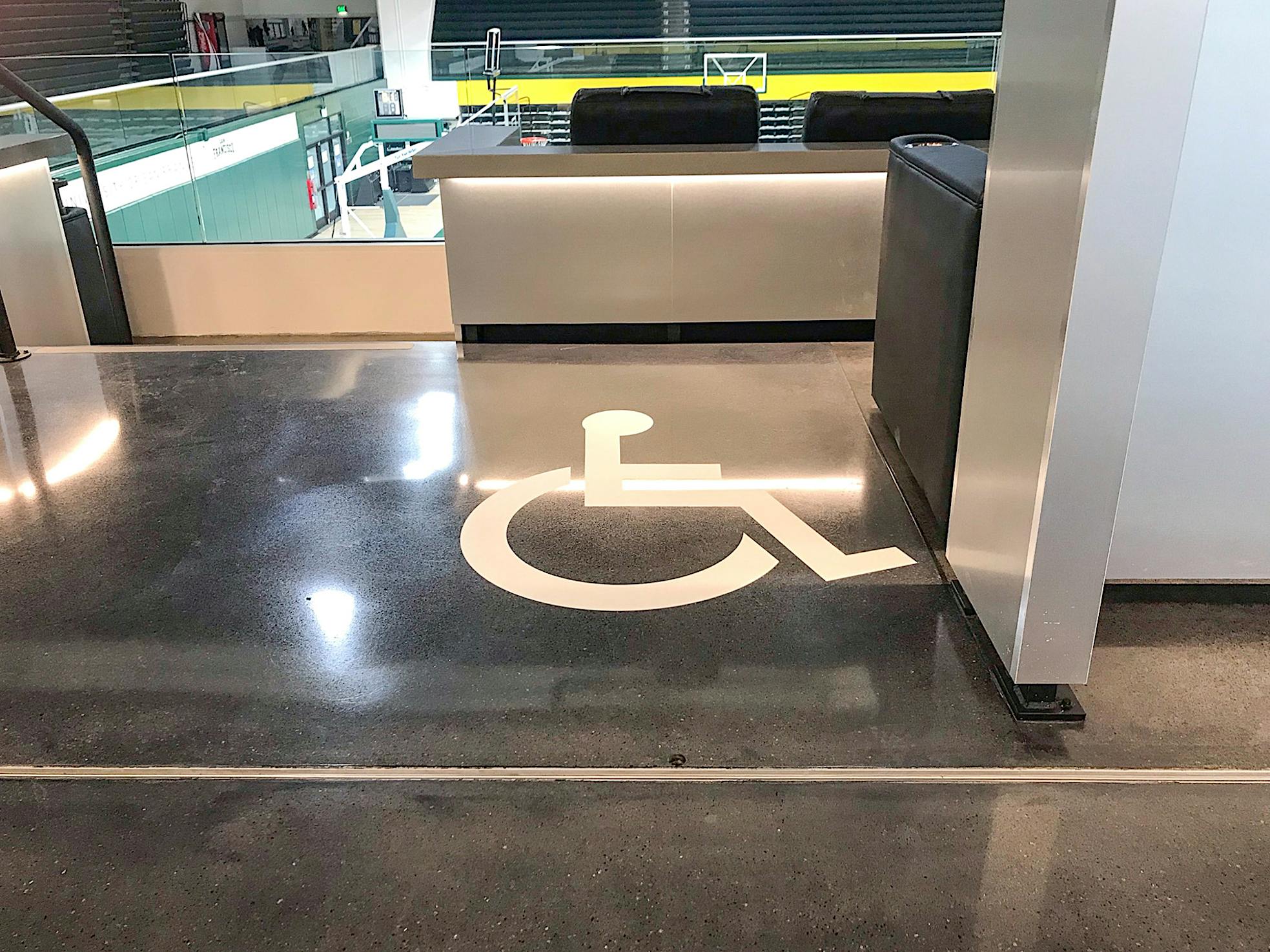 NanaWall ADA-compliant sill at USF Sobrato Center