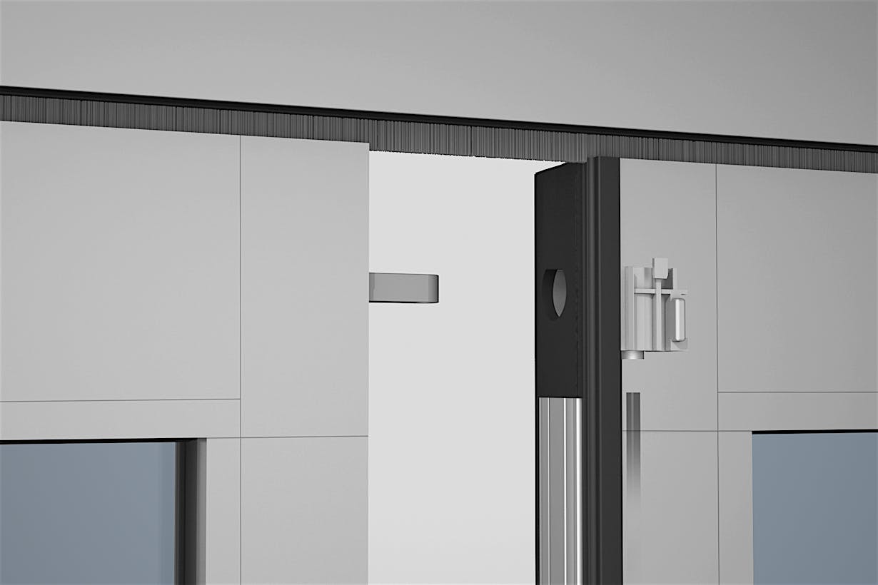 NanaWall HSW60 stacking glass wall security interlock