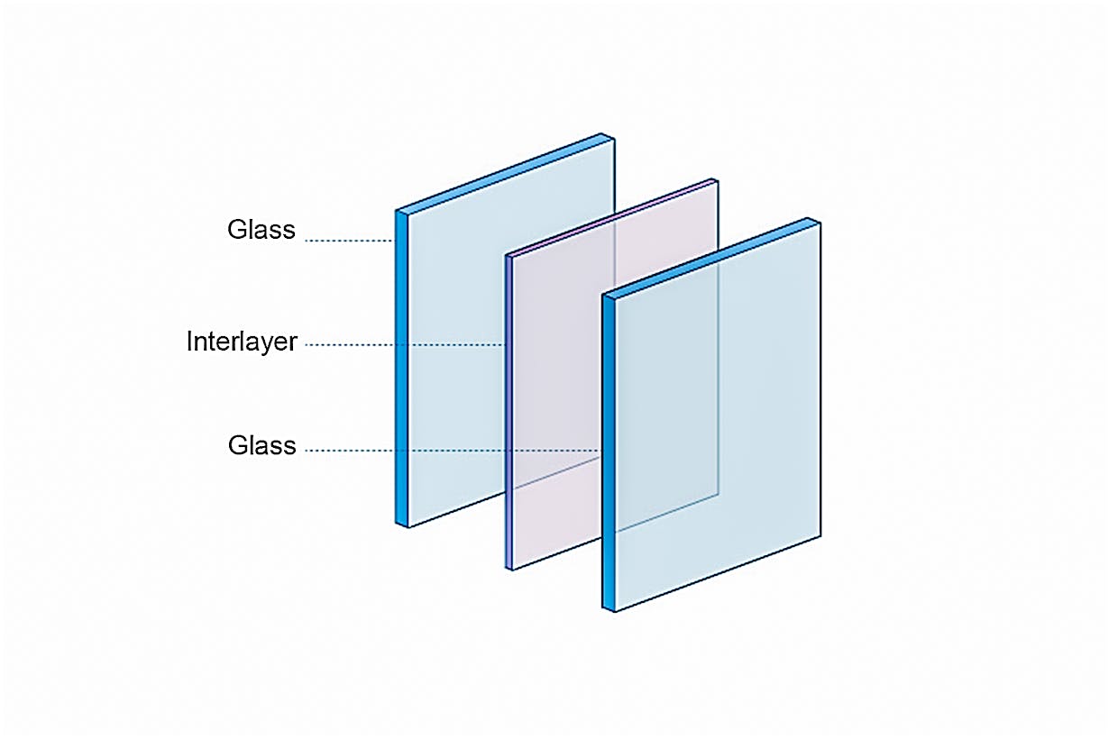 laminated glass for added security