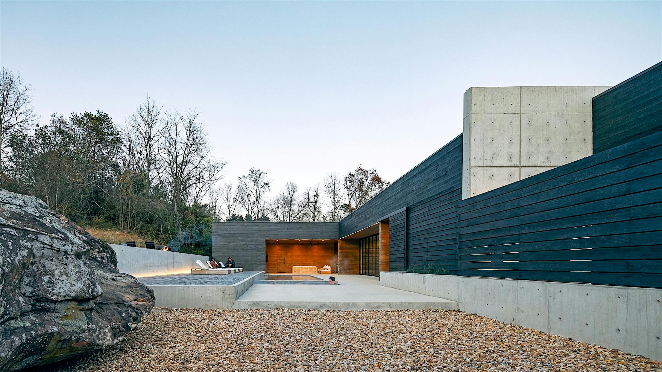 bifold glass door in Alabama residence