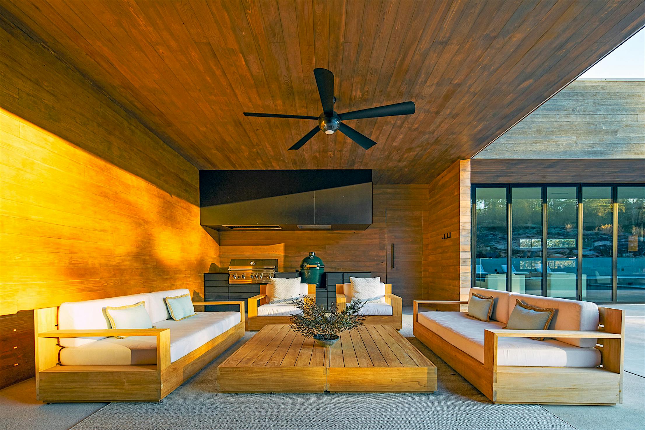contemporary living with NanaWall bifold glass door