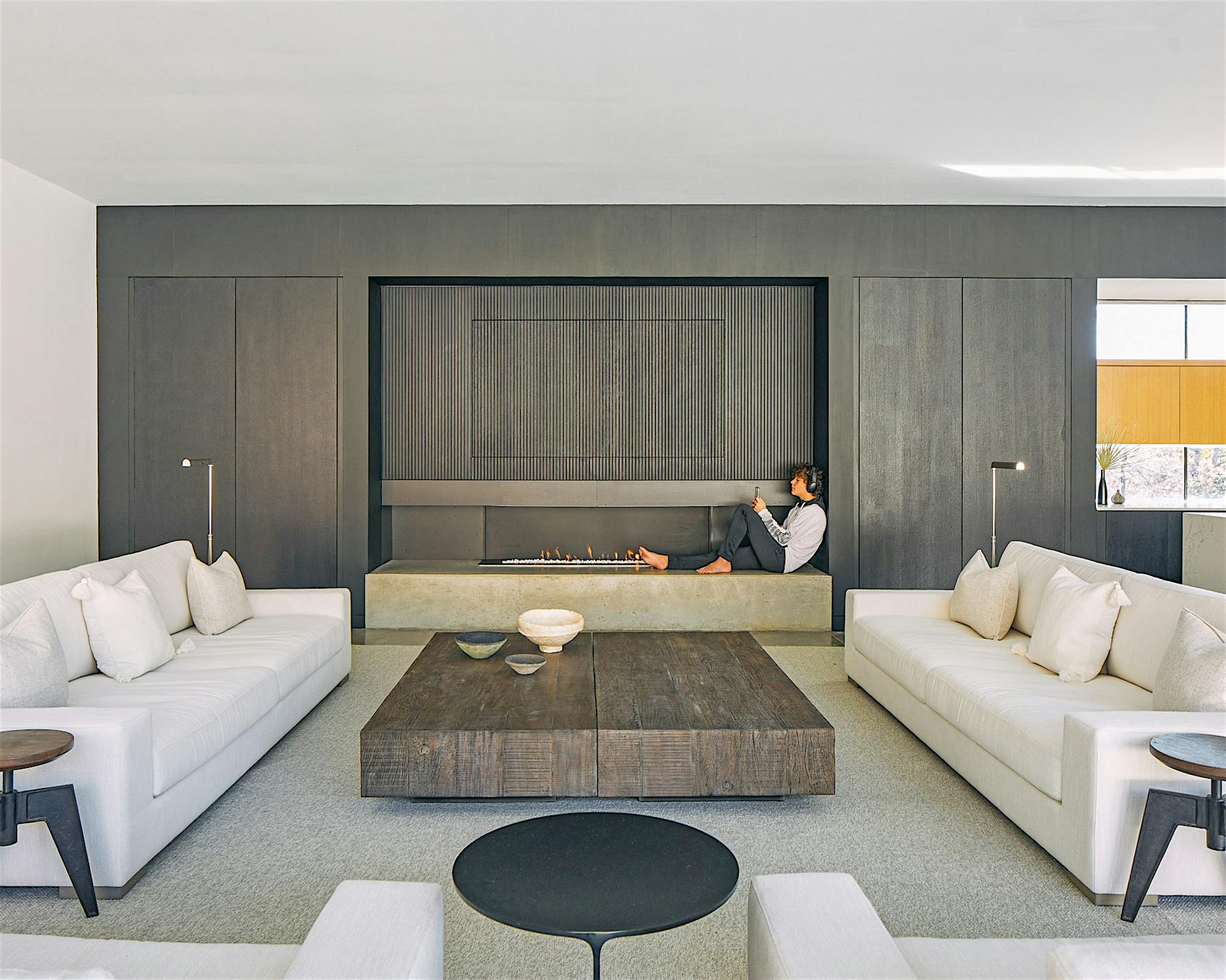 alabama home with modern living and NanaWall bifold door