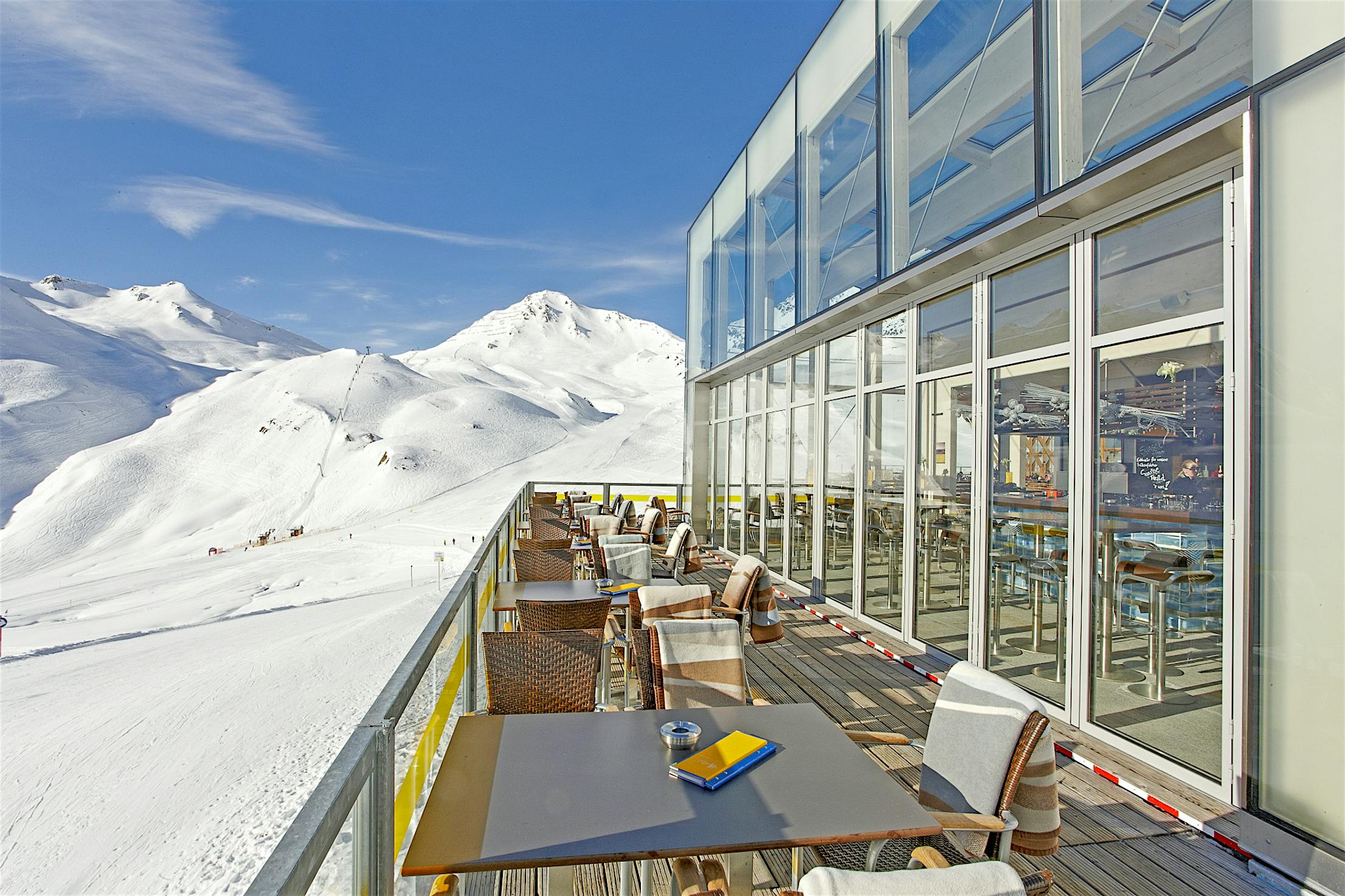 all season dining with commercial movable glass doors