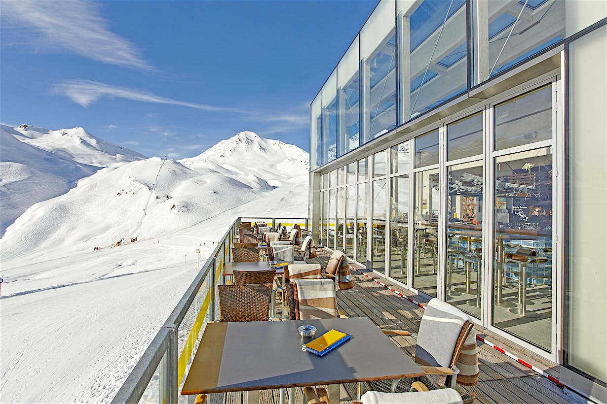 all season dining with commercial movable glass doors