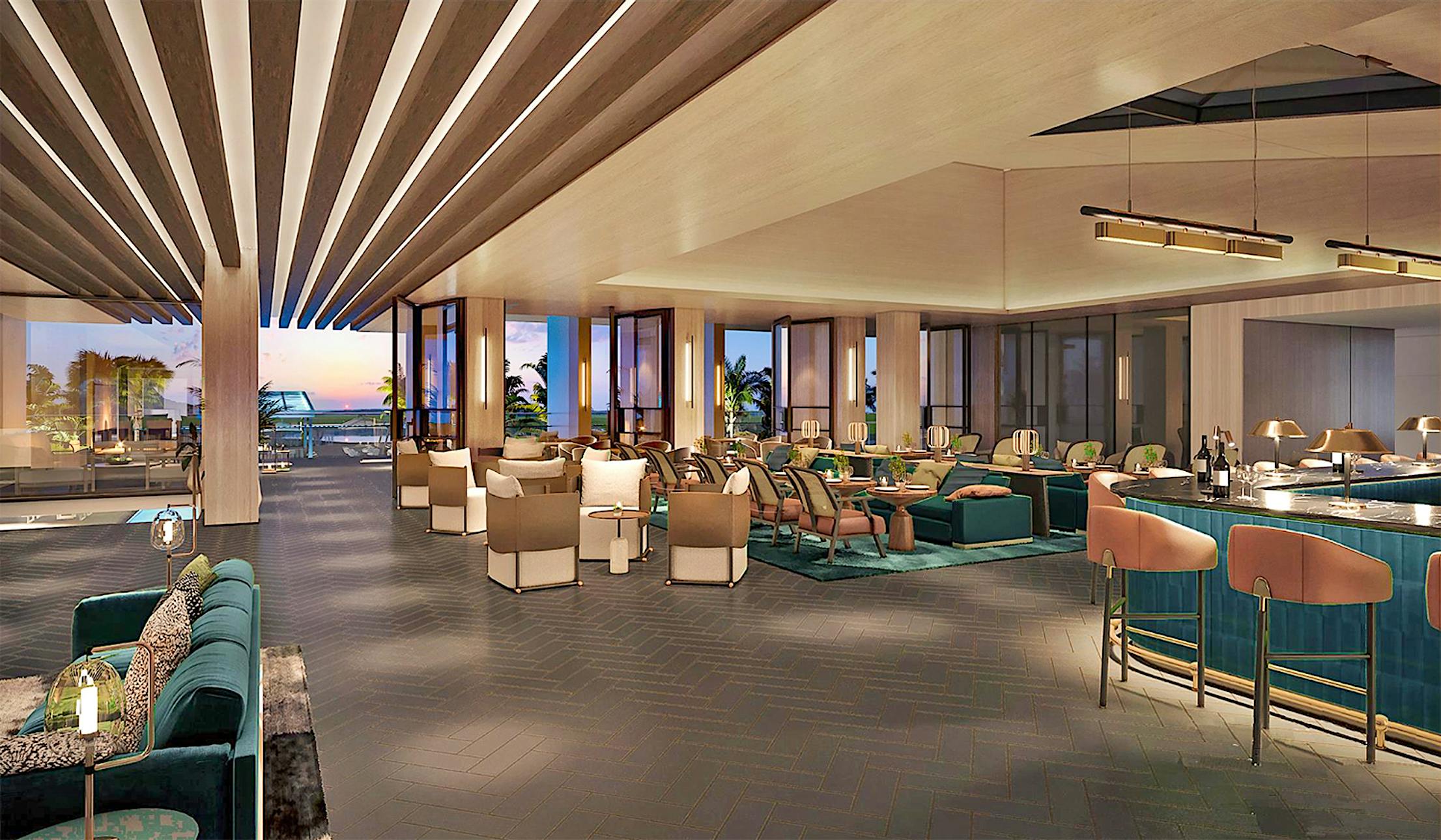 Marriott hotel lobby with NanaWall systems