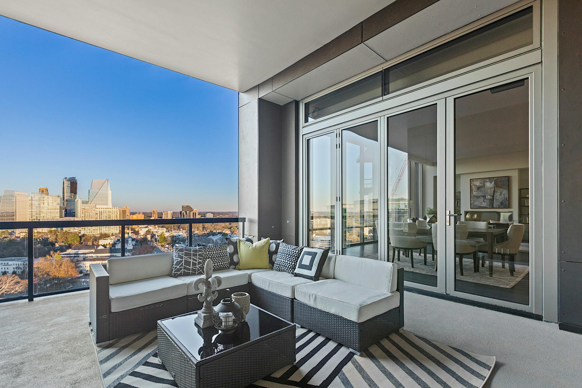 NanaWall folding glass walls in multifamily building