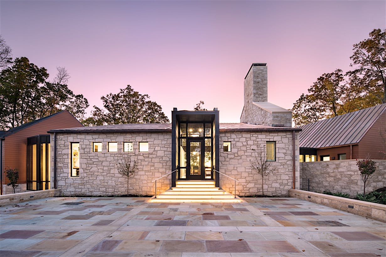 Greenbrier home with NanaWall minimal sliding glass walls
