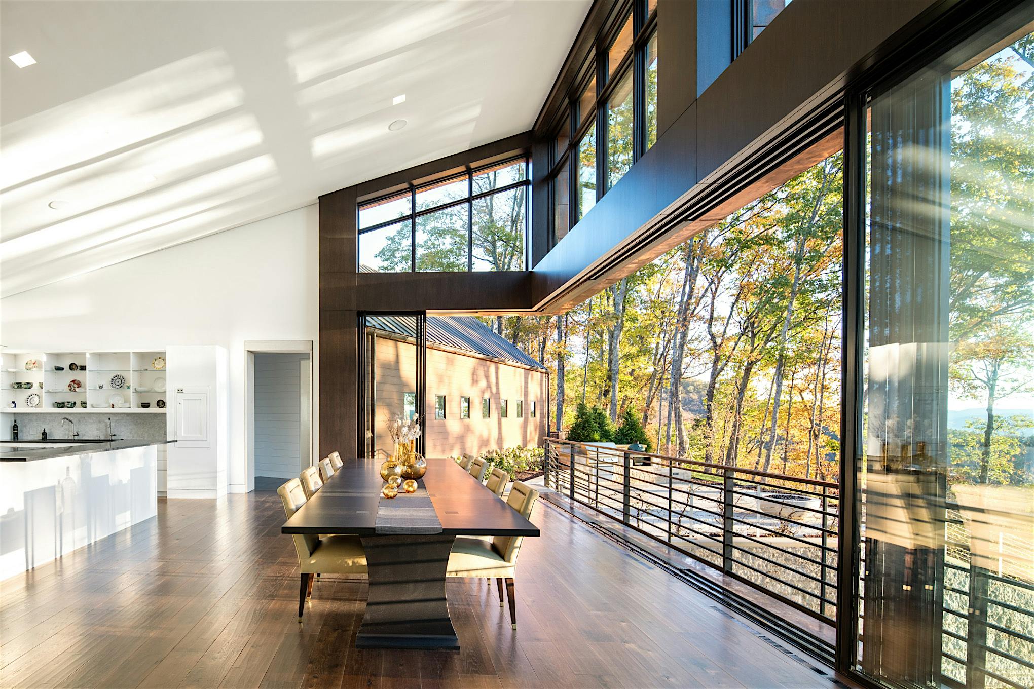 open corner design with NanaWall sliding glass walls