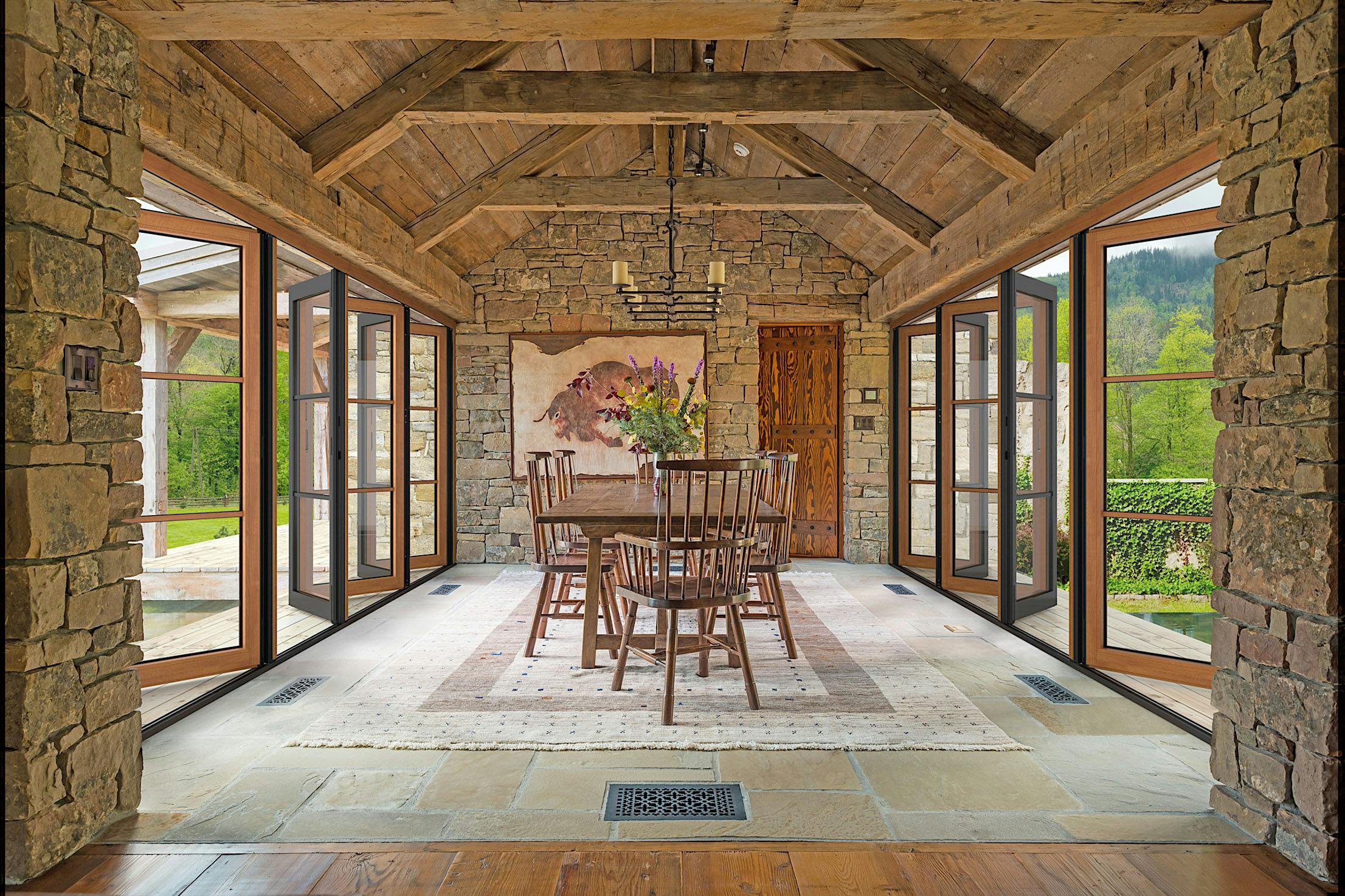 glass retractable walls