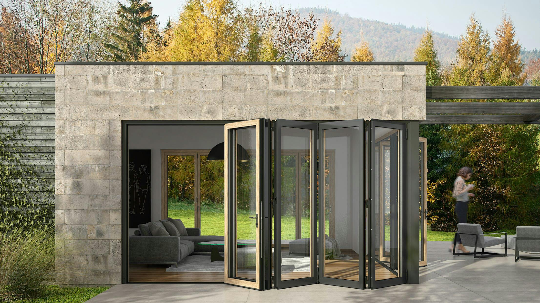 retractable glass wall systems by NanaWall
