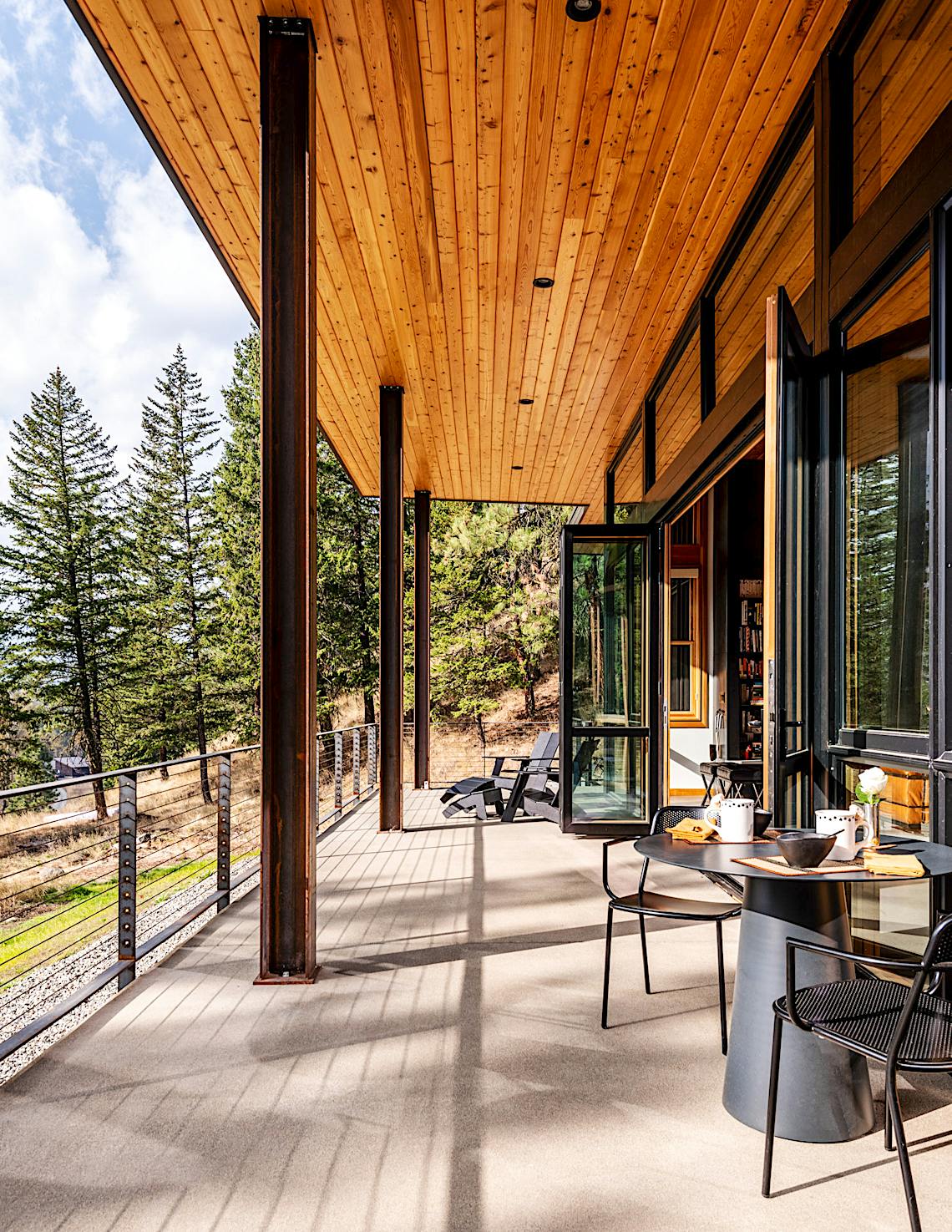 wood aluminum clad NanaWall doors