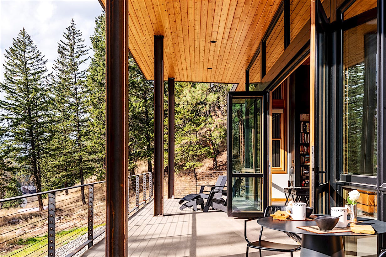 wood aluminum clad NanaWall doors