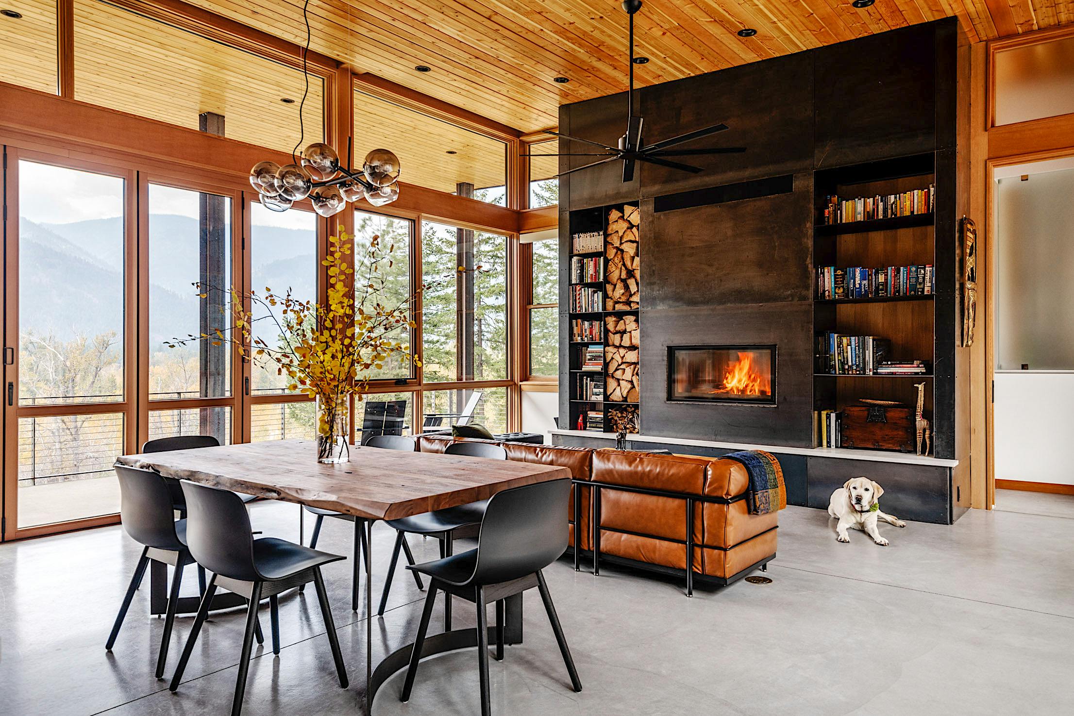 aluminum clad folding glass walls