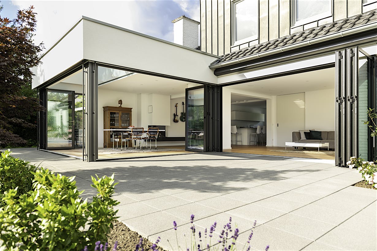 large operable glass walls