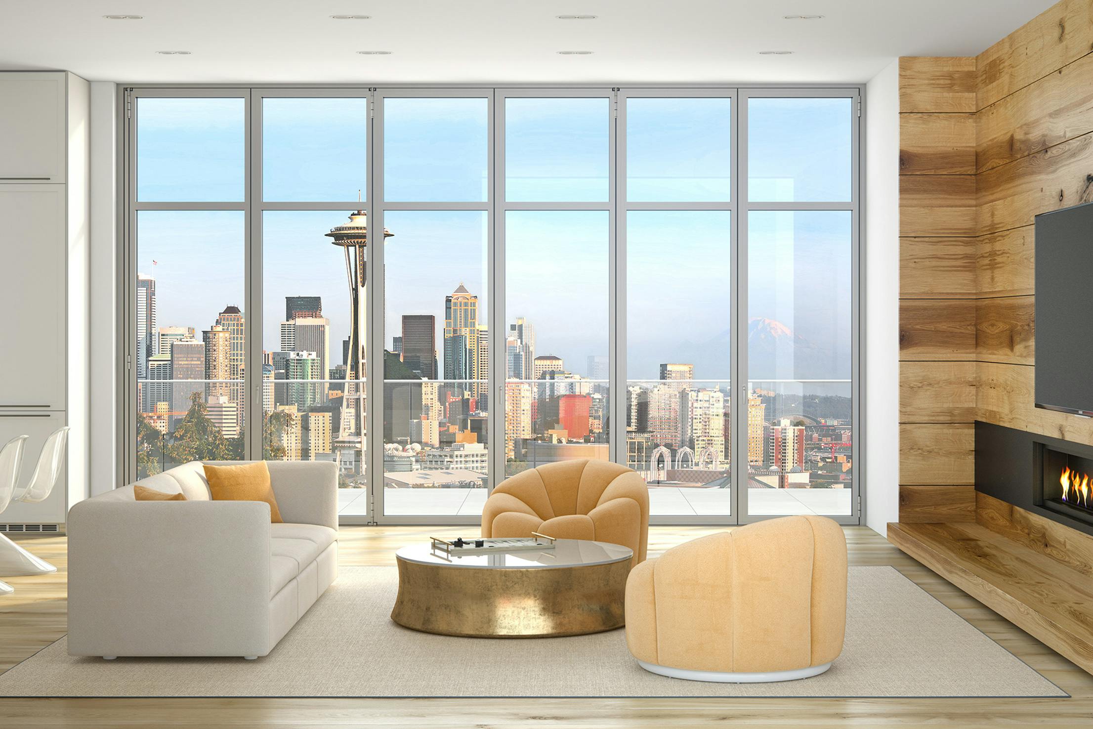 multifamily opening glass walls