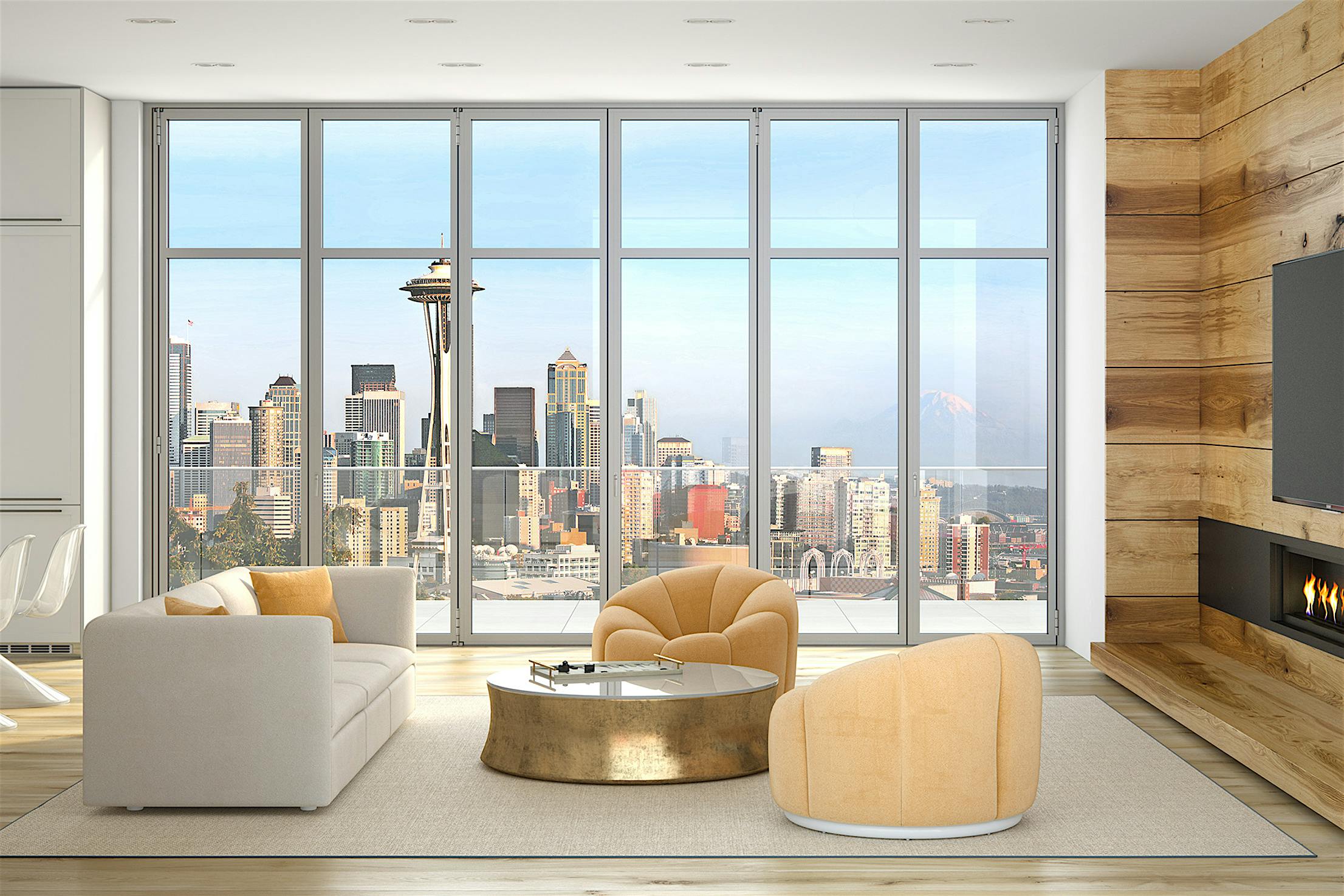multifamily opening glass walls