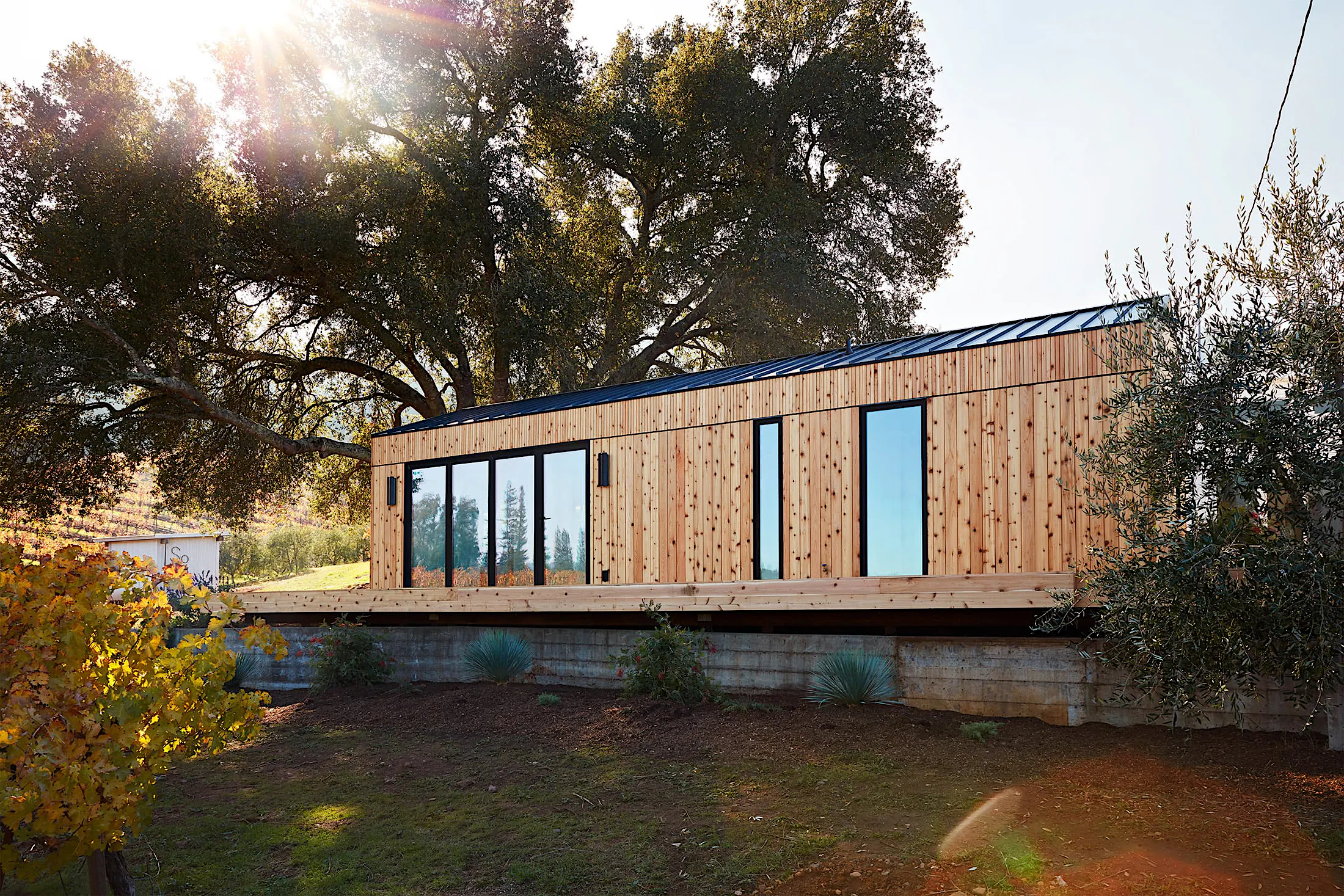 House Dulo Dwell House: ADU with a Clean Aesthetic and Opening Glass Walls