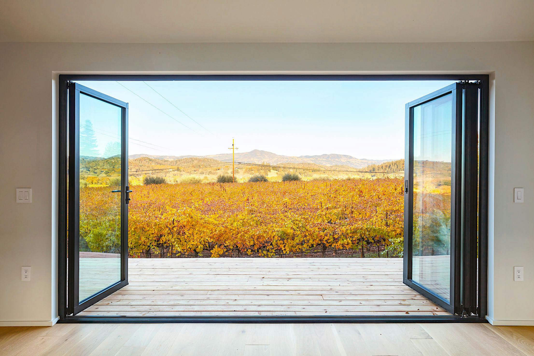 The Dwell House NanaWall opening glass wall