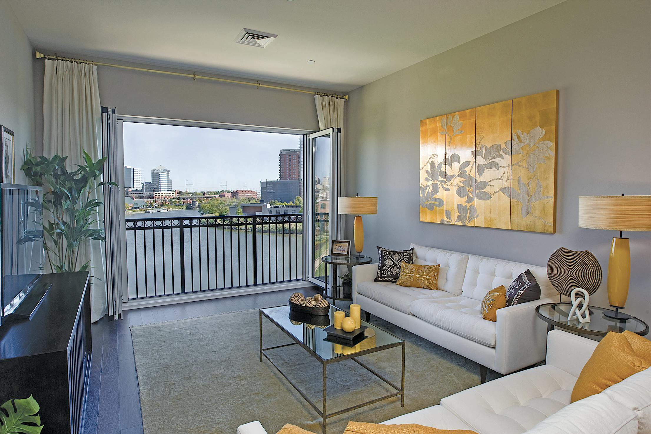 juliet balcony folding glass wall design