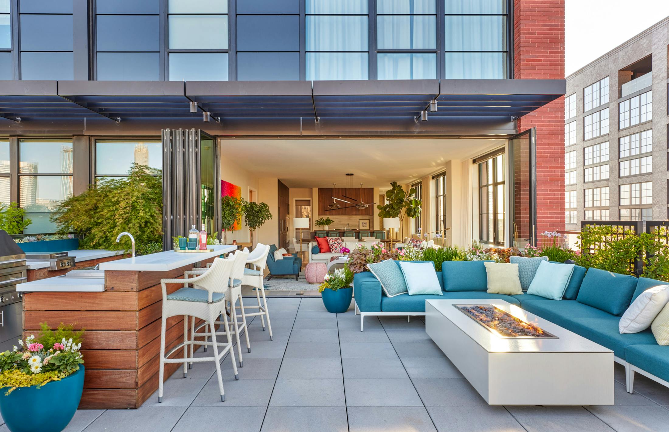 Beautiful view of Penthouse Condos With Retractable Glass Walls