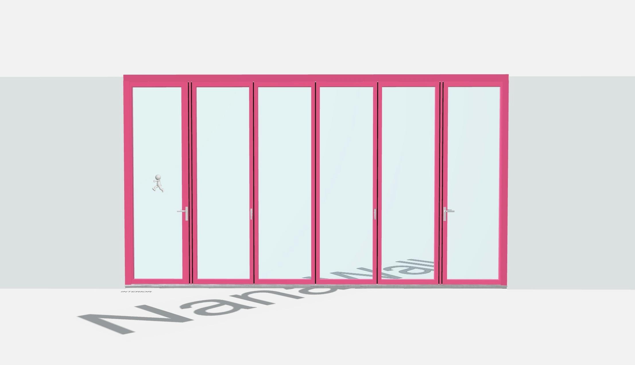 NanaWall 3D Configurator in Barbie pink