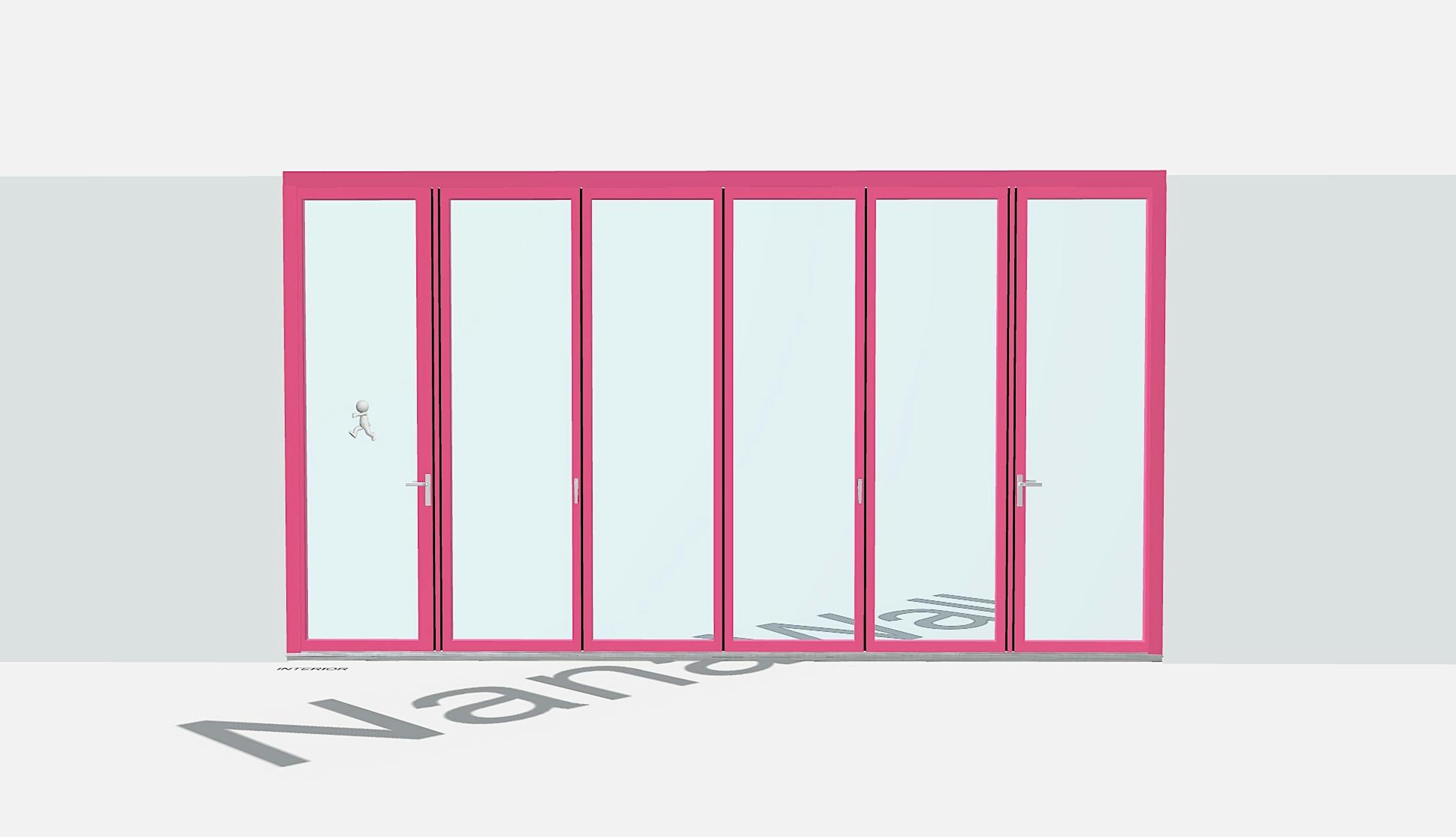 NanaWall 3D Configurator in Barbie pink