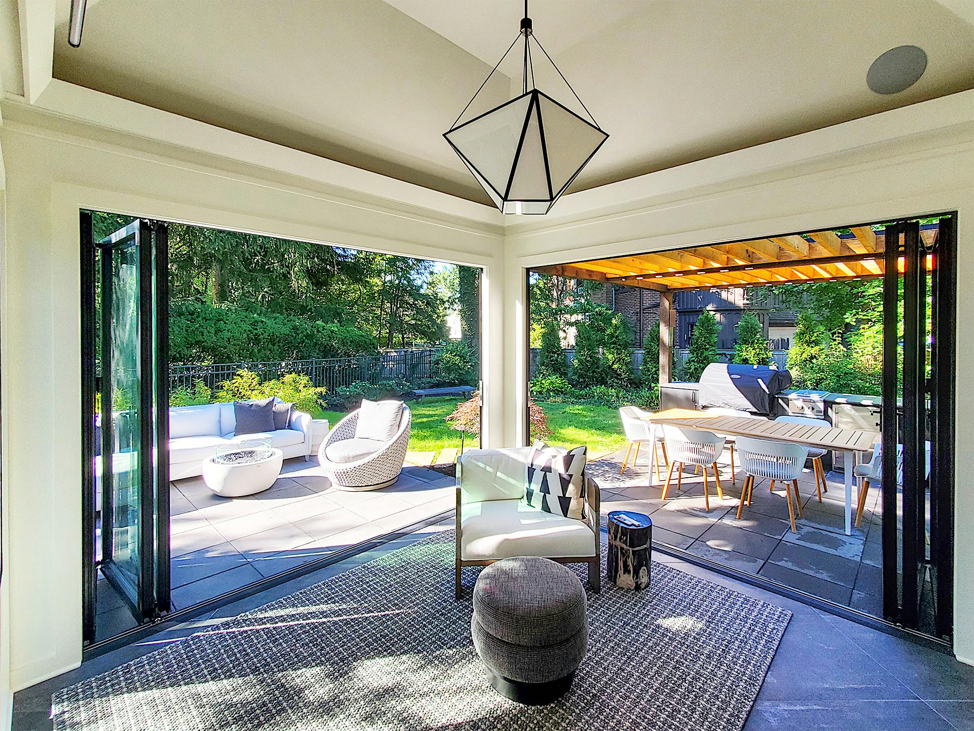 aluminum framed retractable patio doors