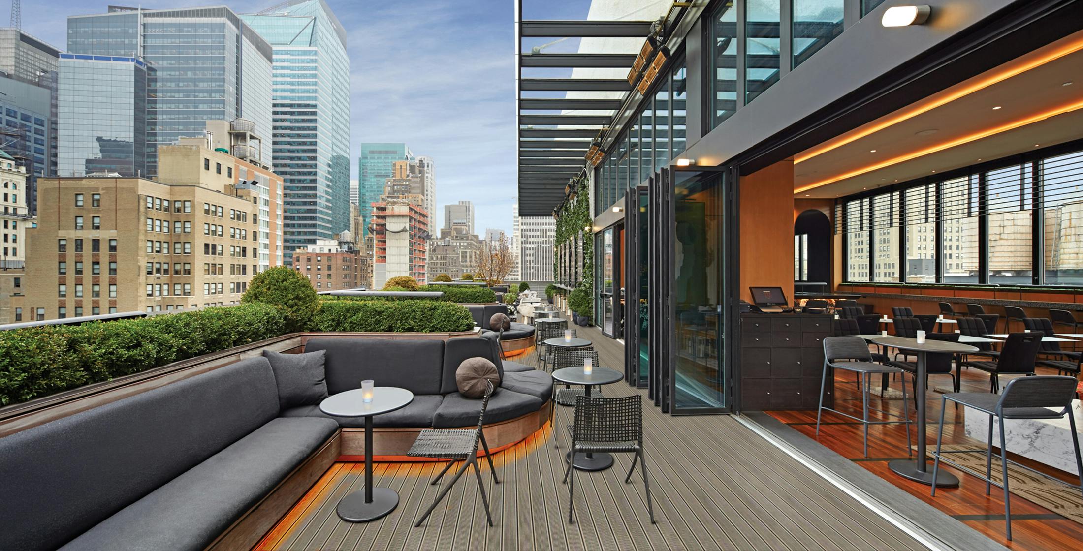 New York City rooftop design with NanaWall systems