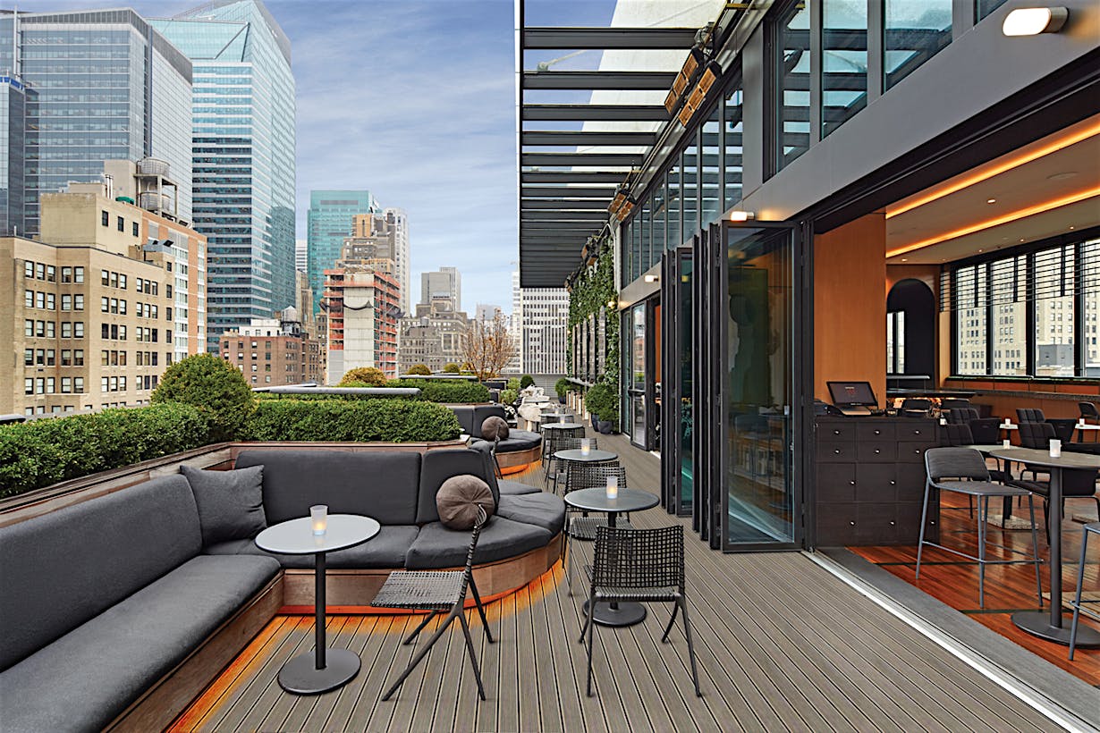 New York City rooftop design with NanaWall systems
