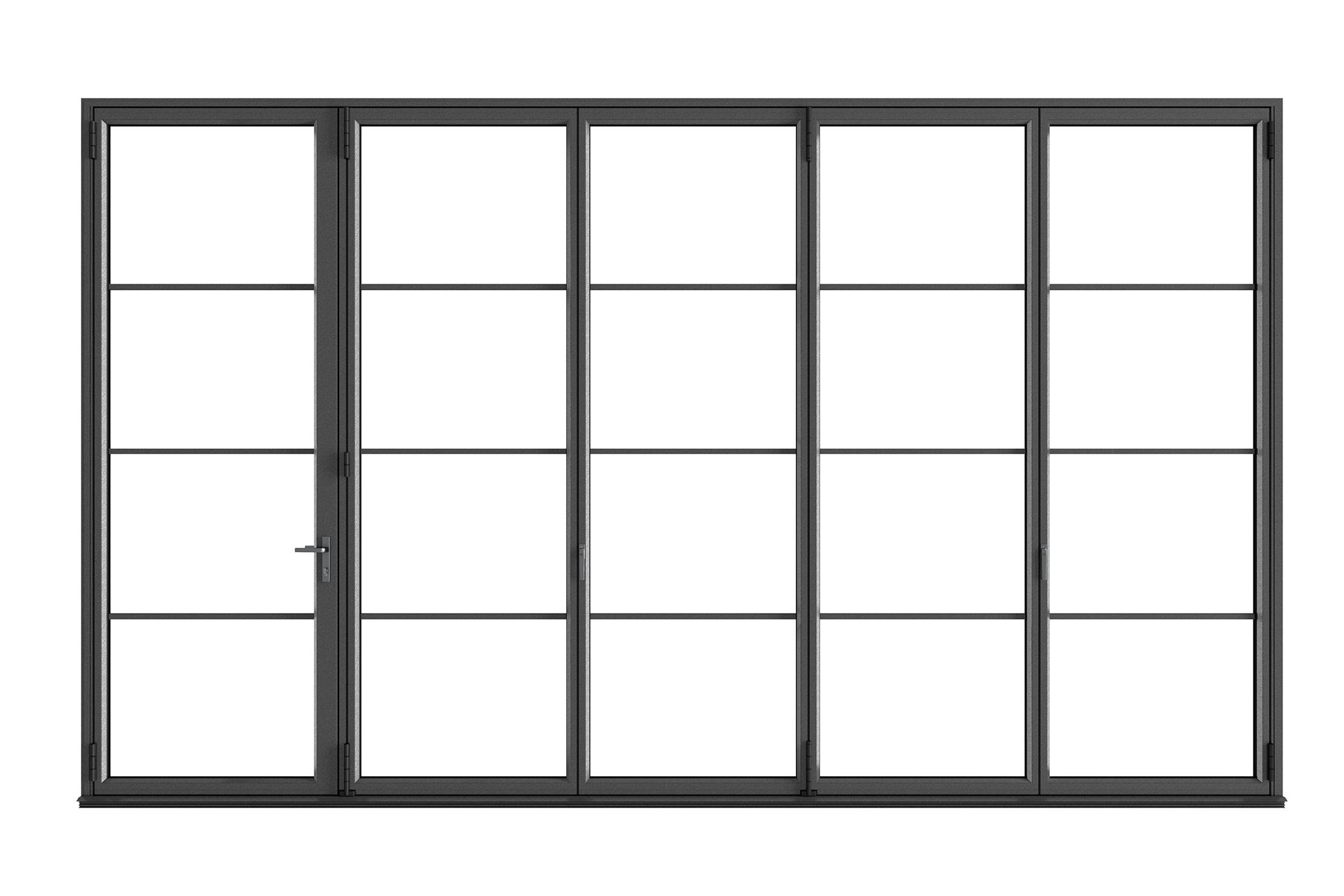 Generation 4 Steel Effect folding doors