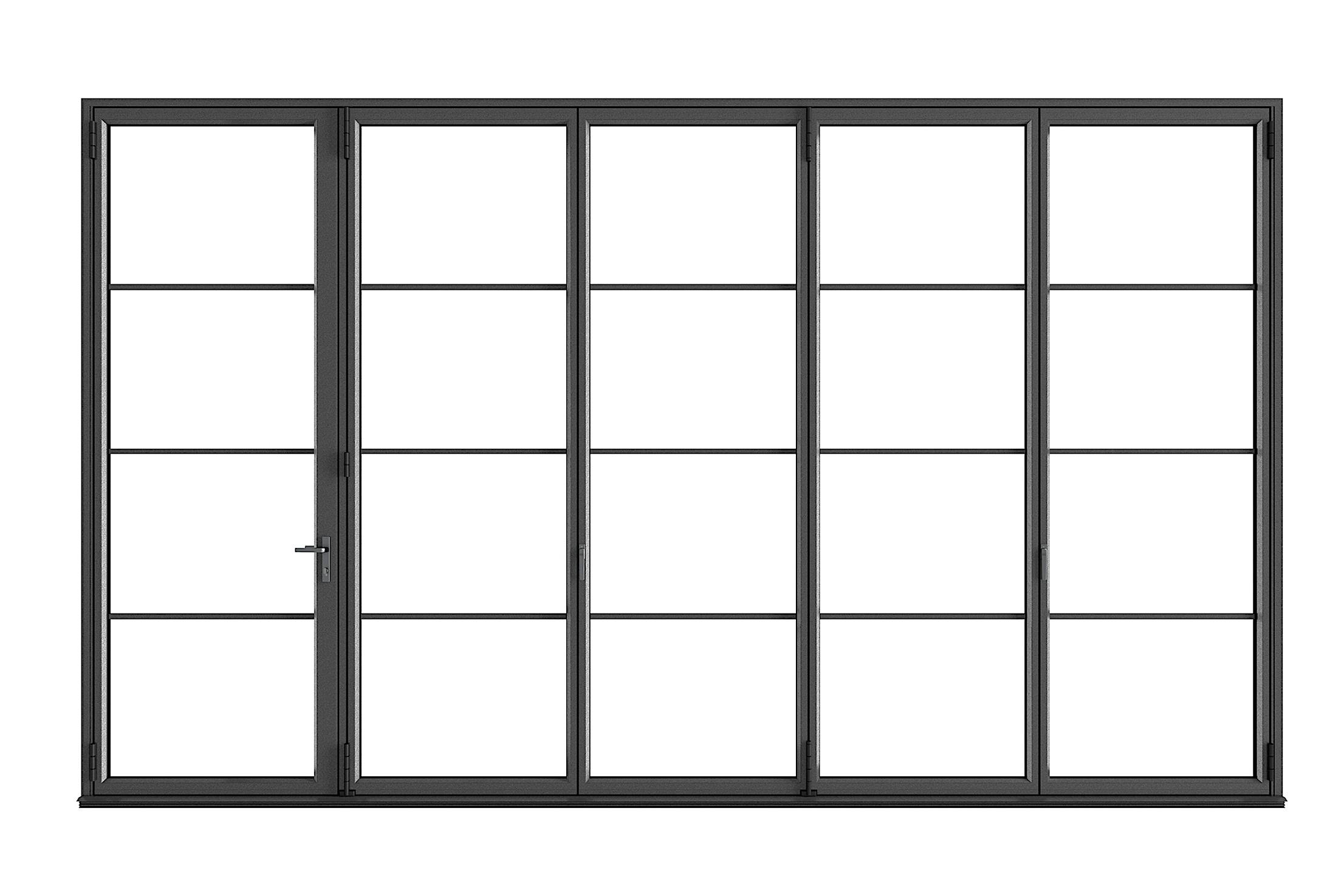 Generation 4 Steel Effect folding doors