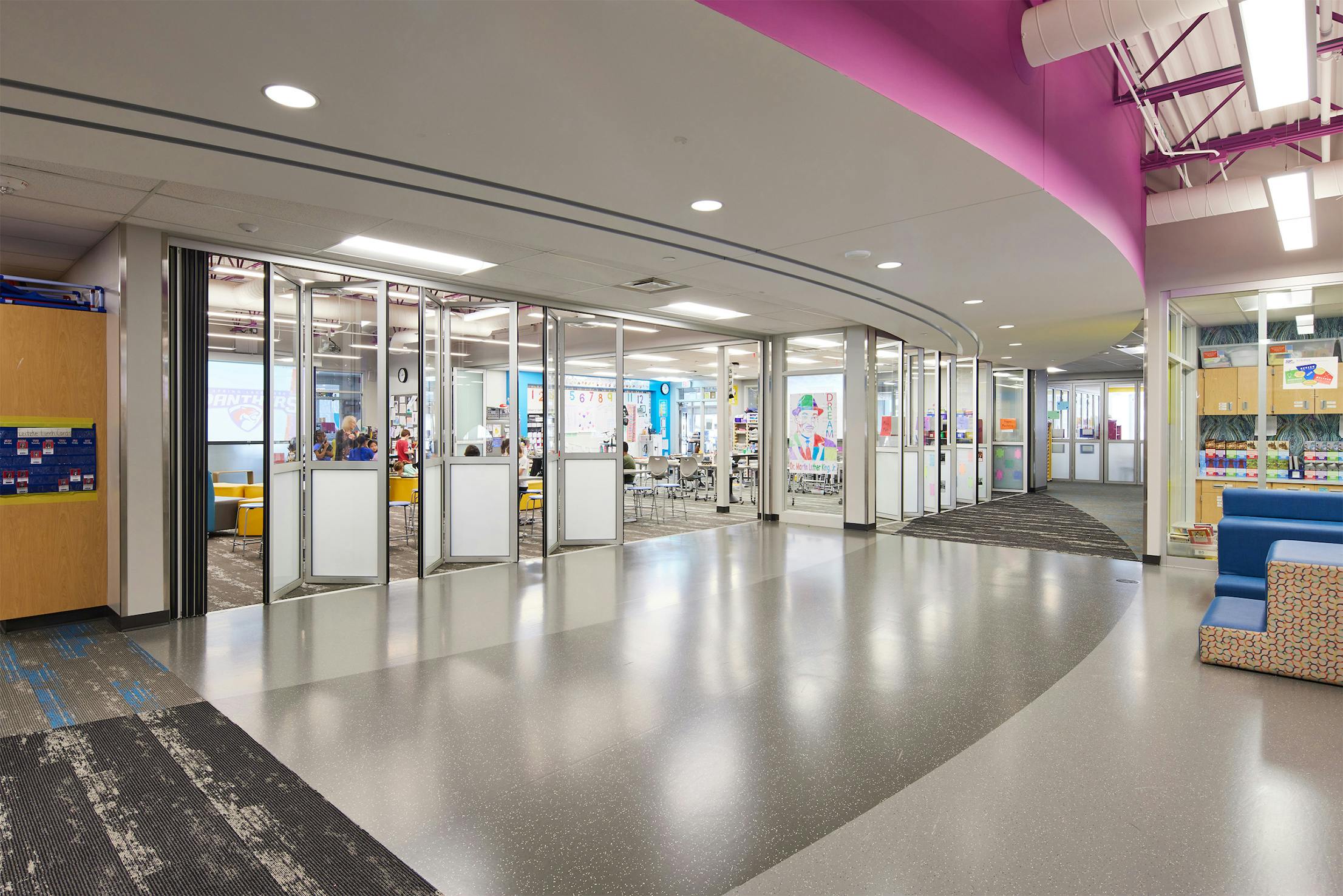 retractable glass wall systems for schools