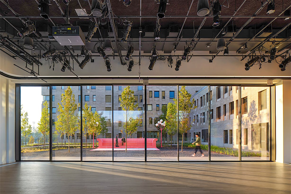 large panel retractable glass walls