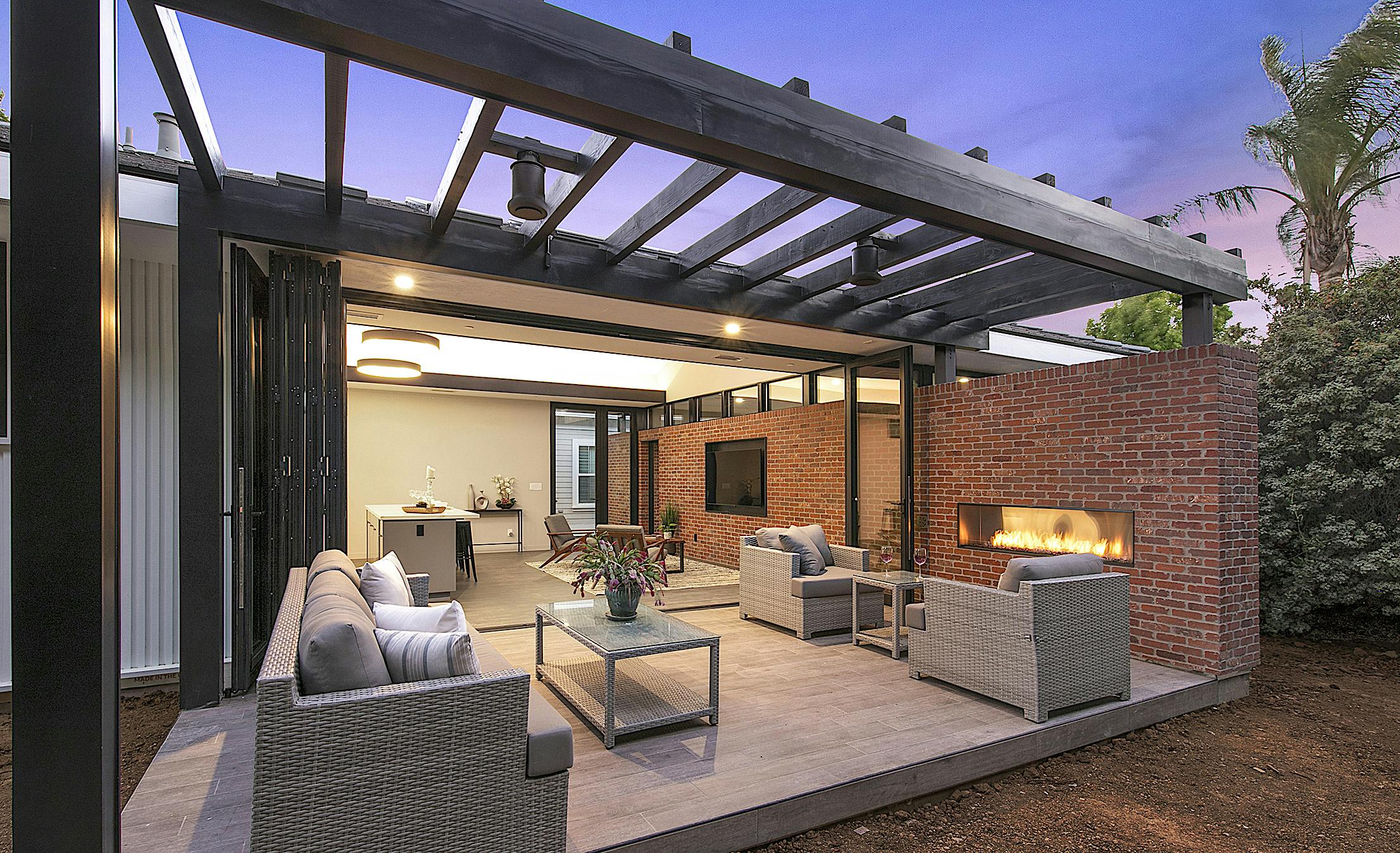 aluminum clad folding doors